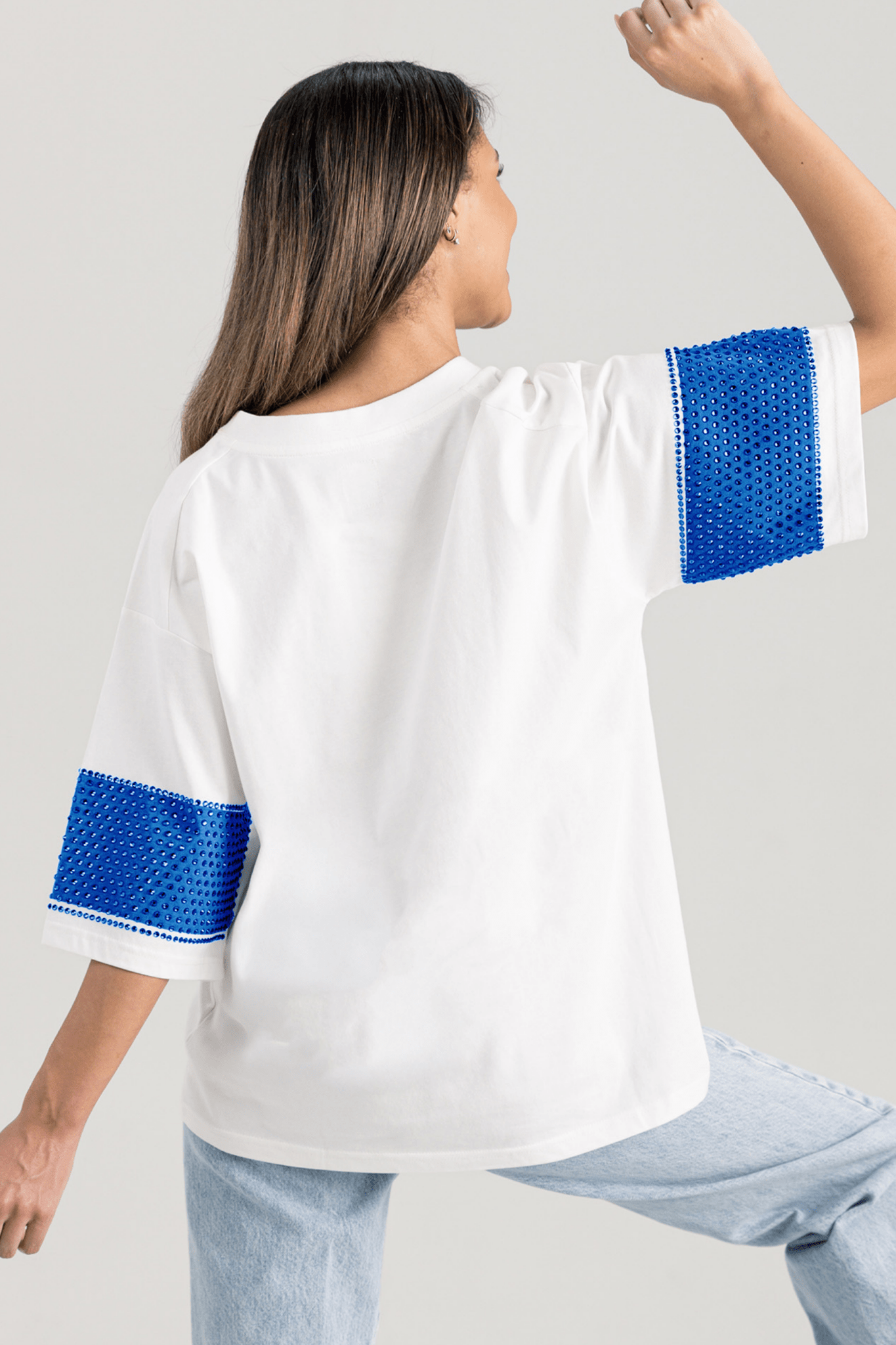 STILLWATER PIONEERS VARSITY RHINESTONE STRIPE TEE - The Club