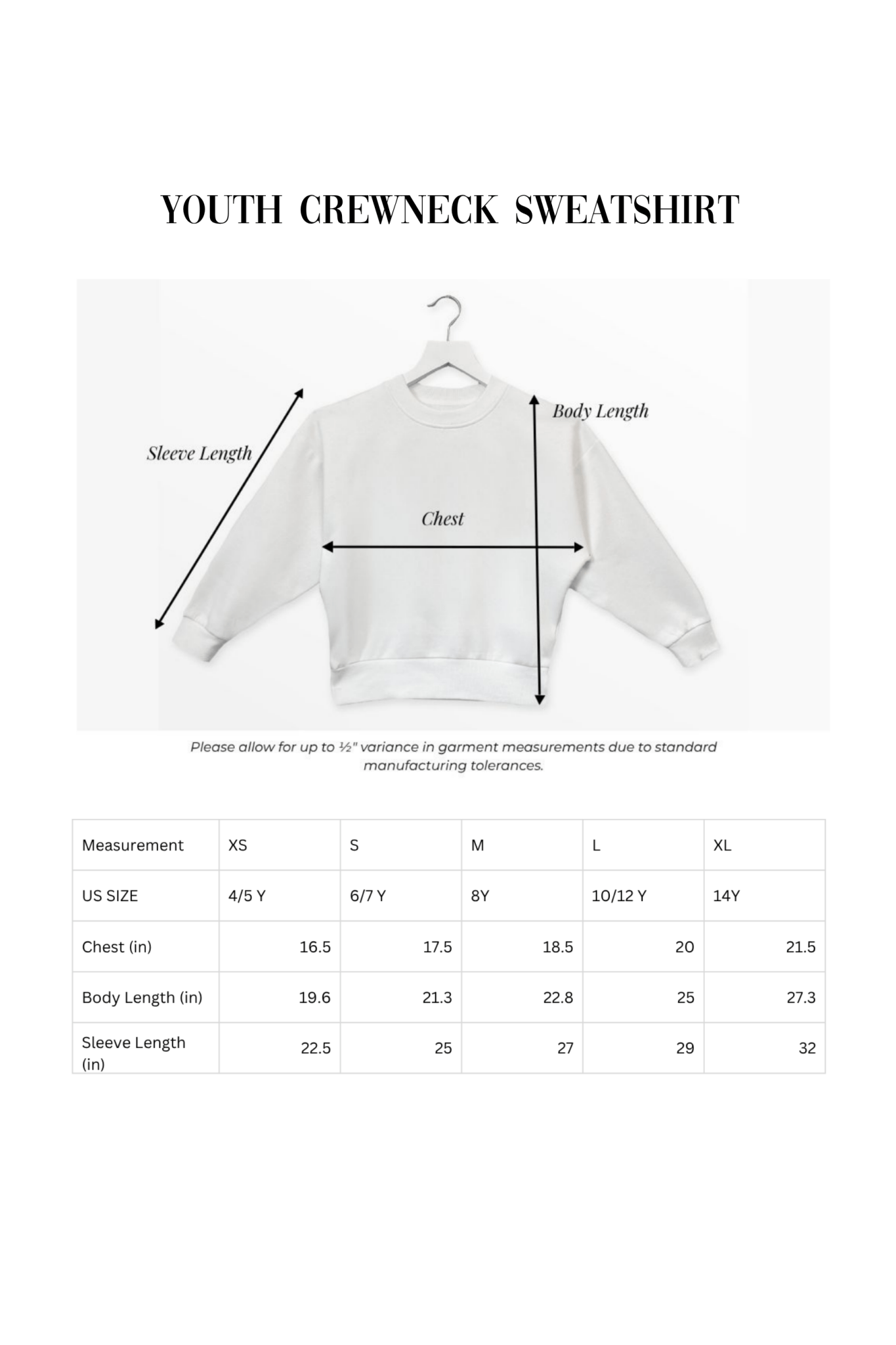 CATOOSA INDIANS YOUTH PREMIUM FLEECE CREWNECK SWEATSHIRT - The Club