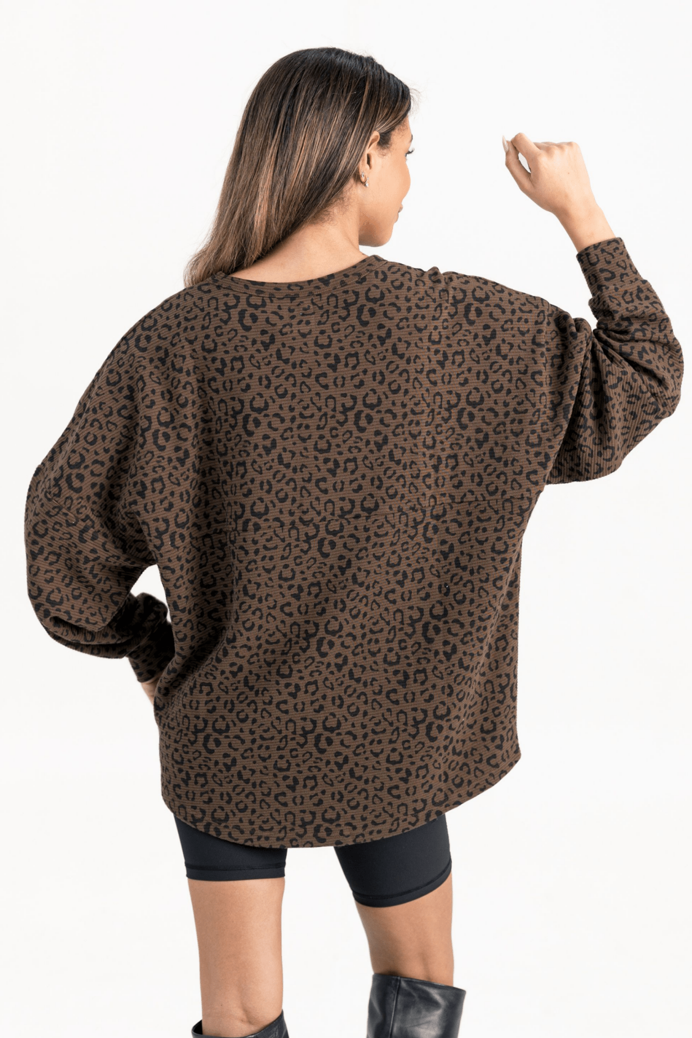 BIXBY SPARTANS LEOPARD CORDED PULLOVER - The Club
