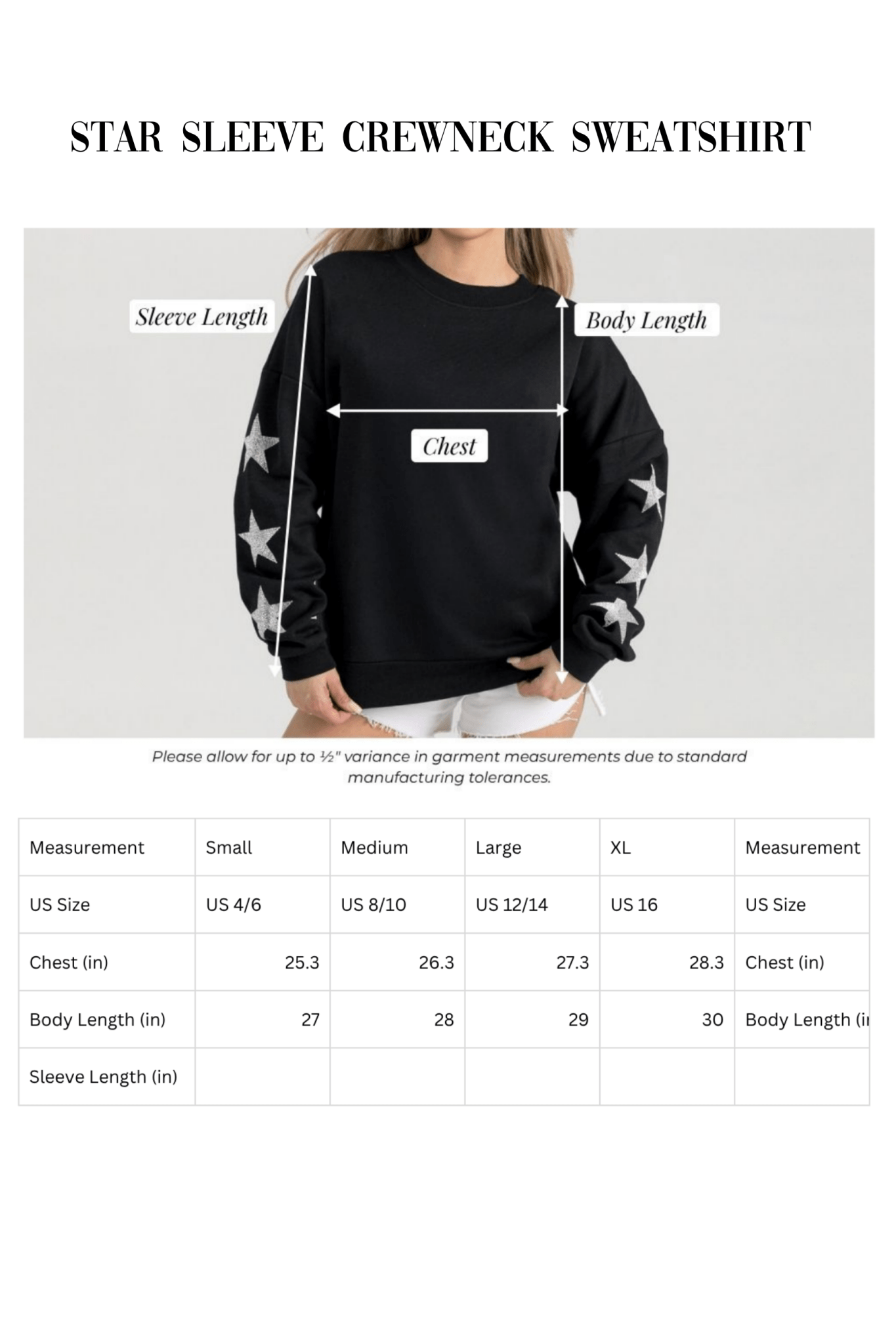 BIXBY SPARTANS EMBELLISHED STAR SLEEVE CREWNECK SWEATSHIRT - The Club