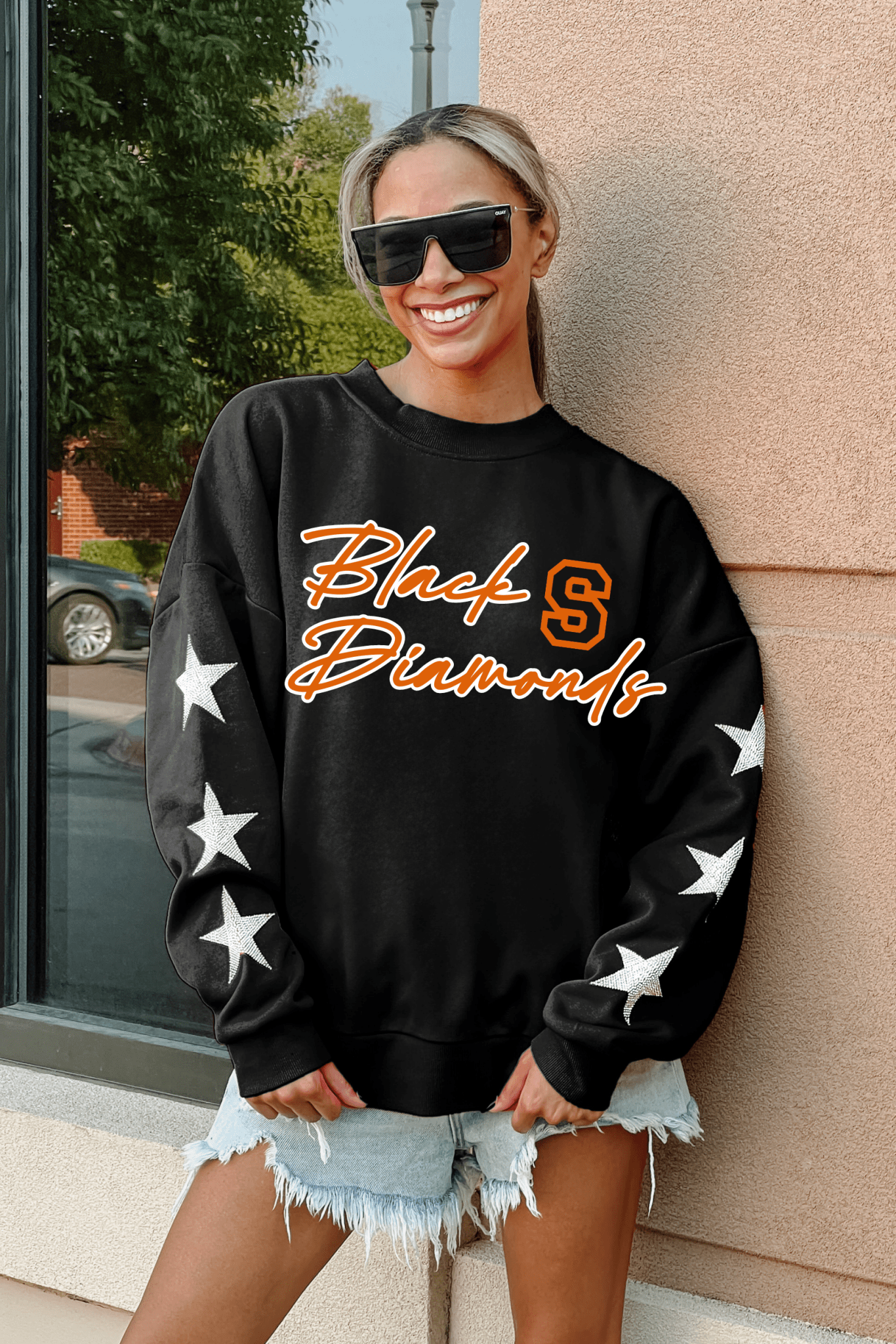 SALLISAW DIAMONDS SPIRIT STAR EMBELLISHED SWEATSHIRT - The Club