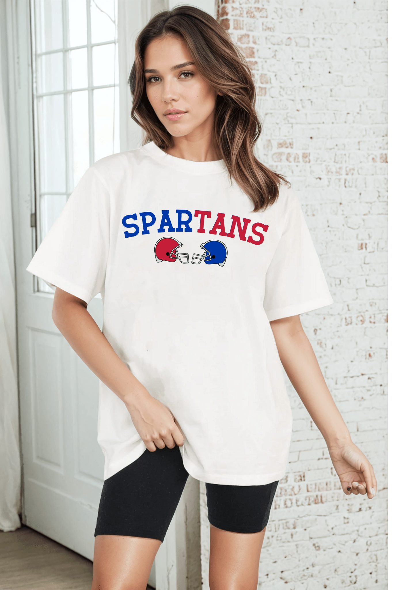 BIXBY SPARTANS VINTAGE WASH BOYFRIEND TEE - The Club