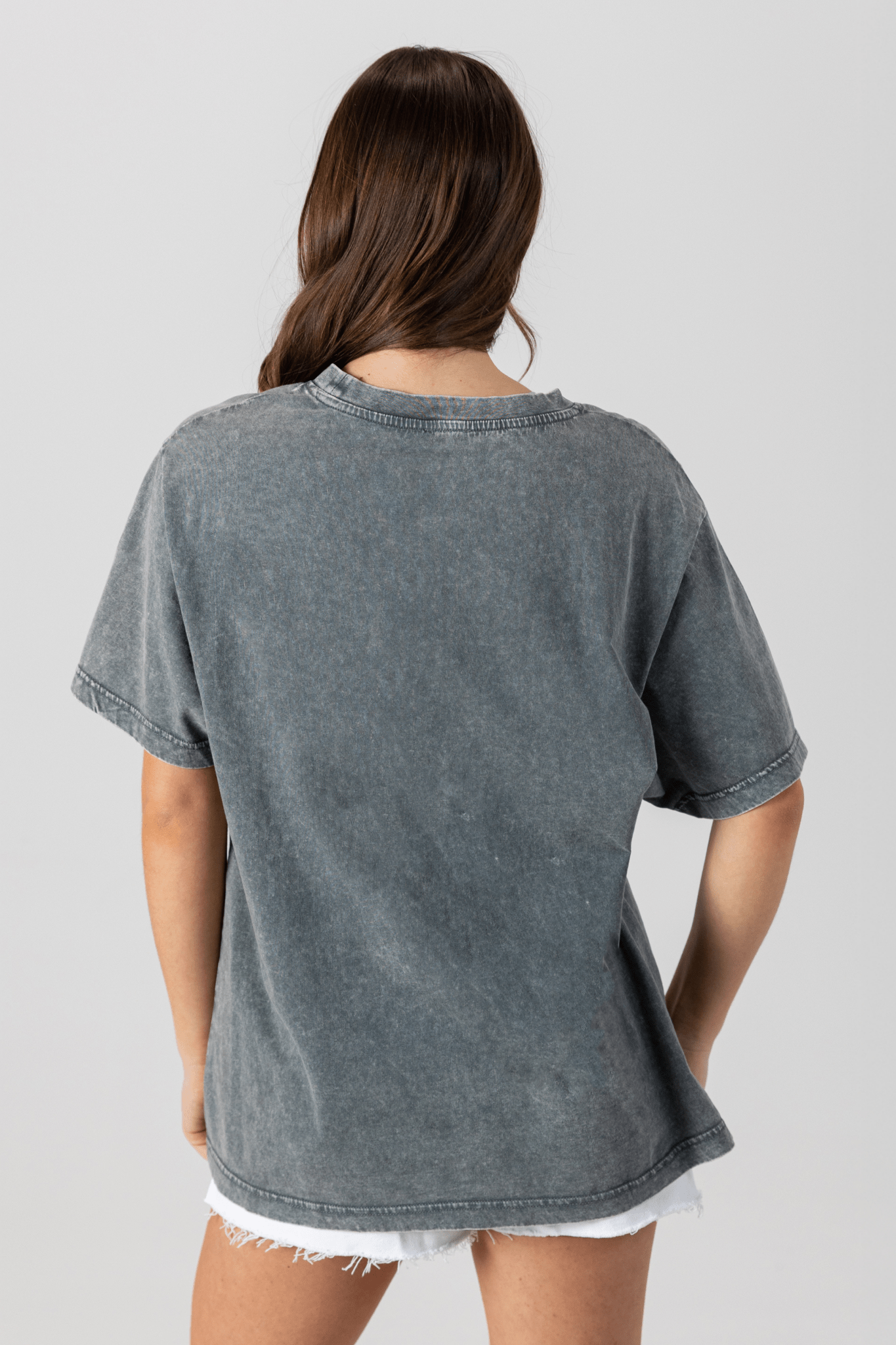 BIXBY BLUE FOOTBALL VINTAGE WASH BOYFRIEND TEE - The Club