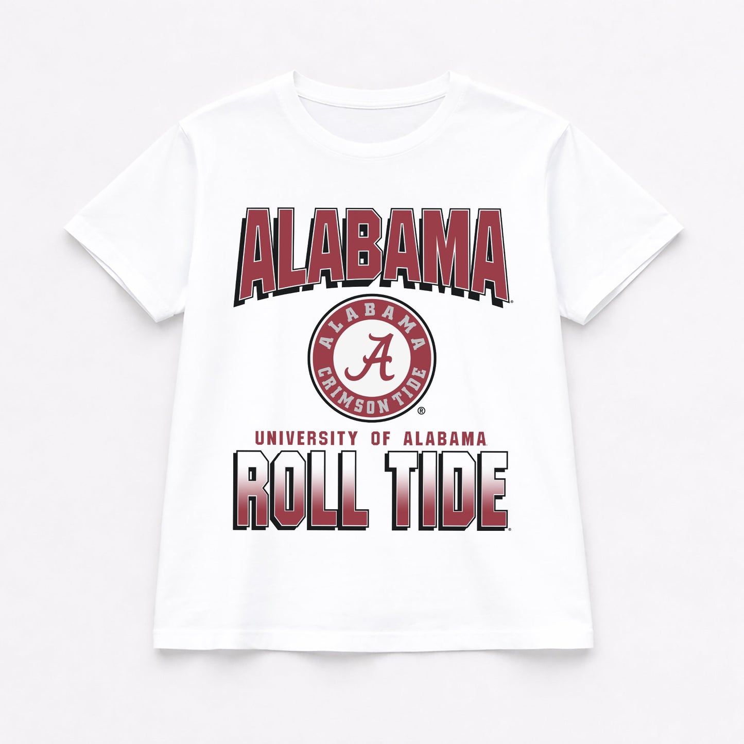ALABAMA CRIMSON TIDE ALL-TIME CLASSIC SHORT SLEEVE FLOWY TEE