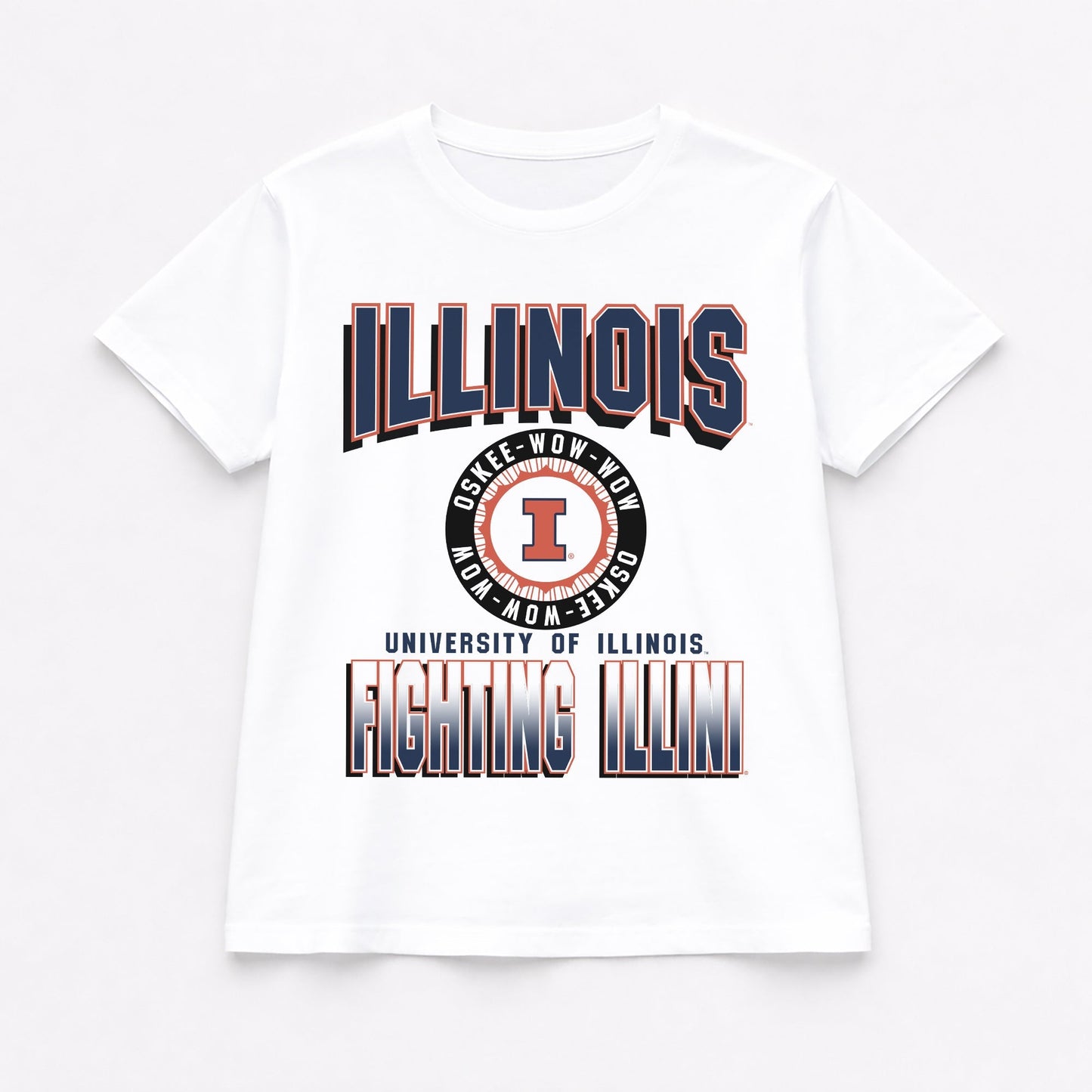 ILLINOIS FIGHTING ILLINI ALL-TIME CLASSIC SHORT SLEEVE FLOWY TEE