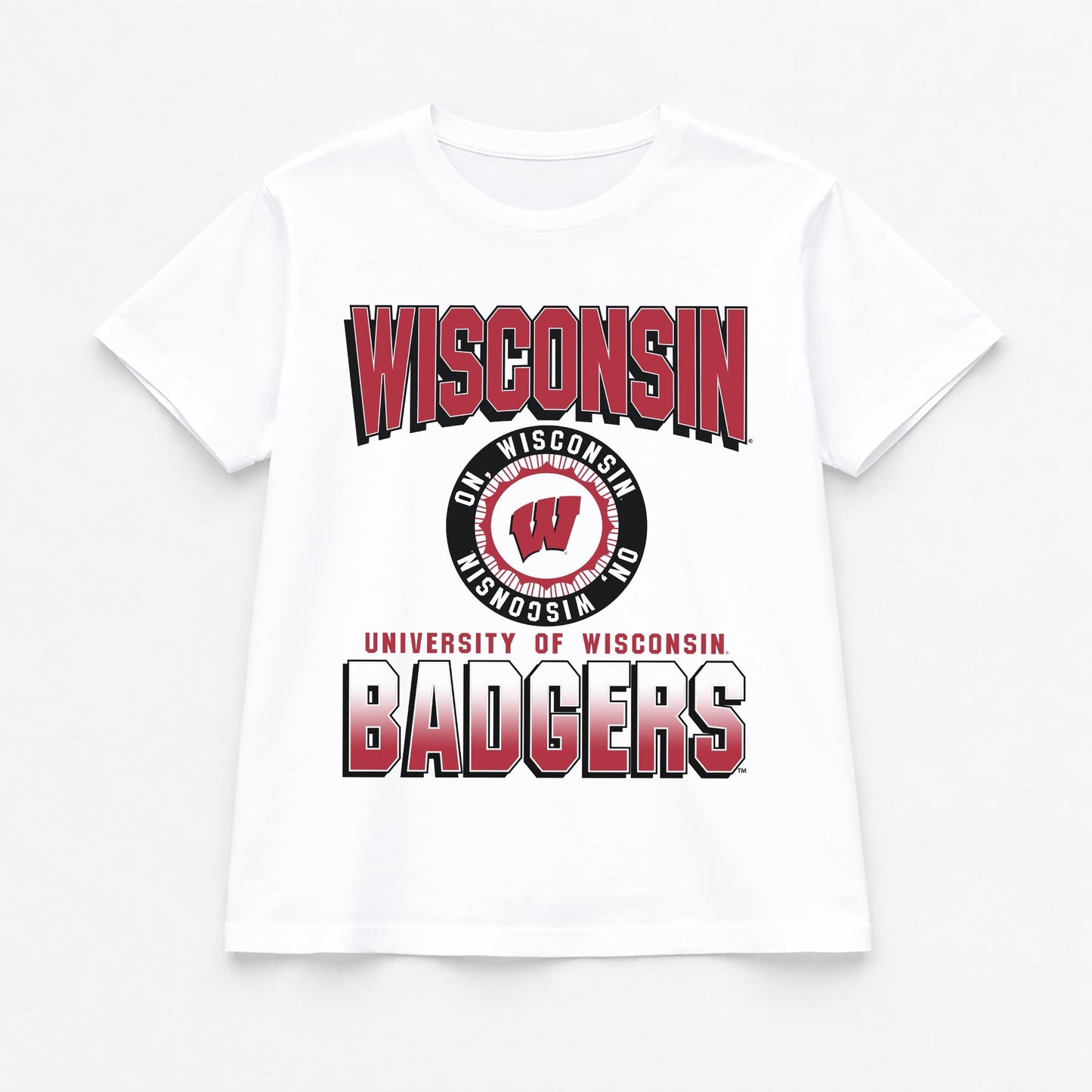 WISCONSIN BADGERS ALL-TIME CLASSIC SHORT SLEEVE FLOWY TEE
