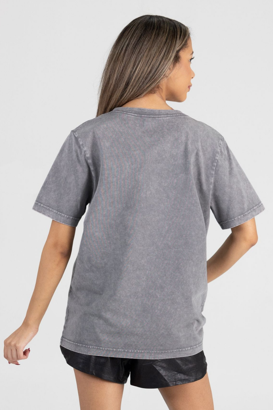 CELINA BOBCATS RHINESTONE V-NECK TEE
