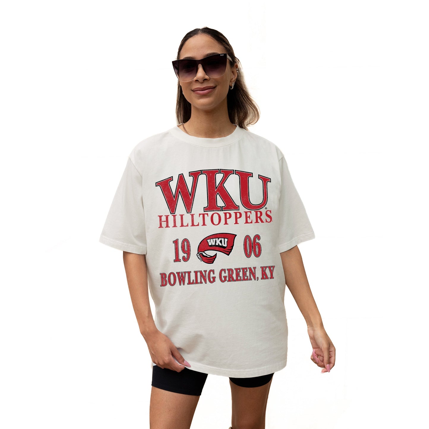 WESTERN KENTUCKY HILLTOPPERS UNITY RELAXED FIT SHORT SLEEVE CLASSIC CREWNECK TEE WITH RIBBED NECKLINE