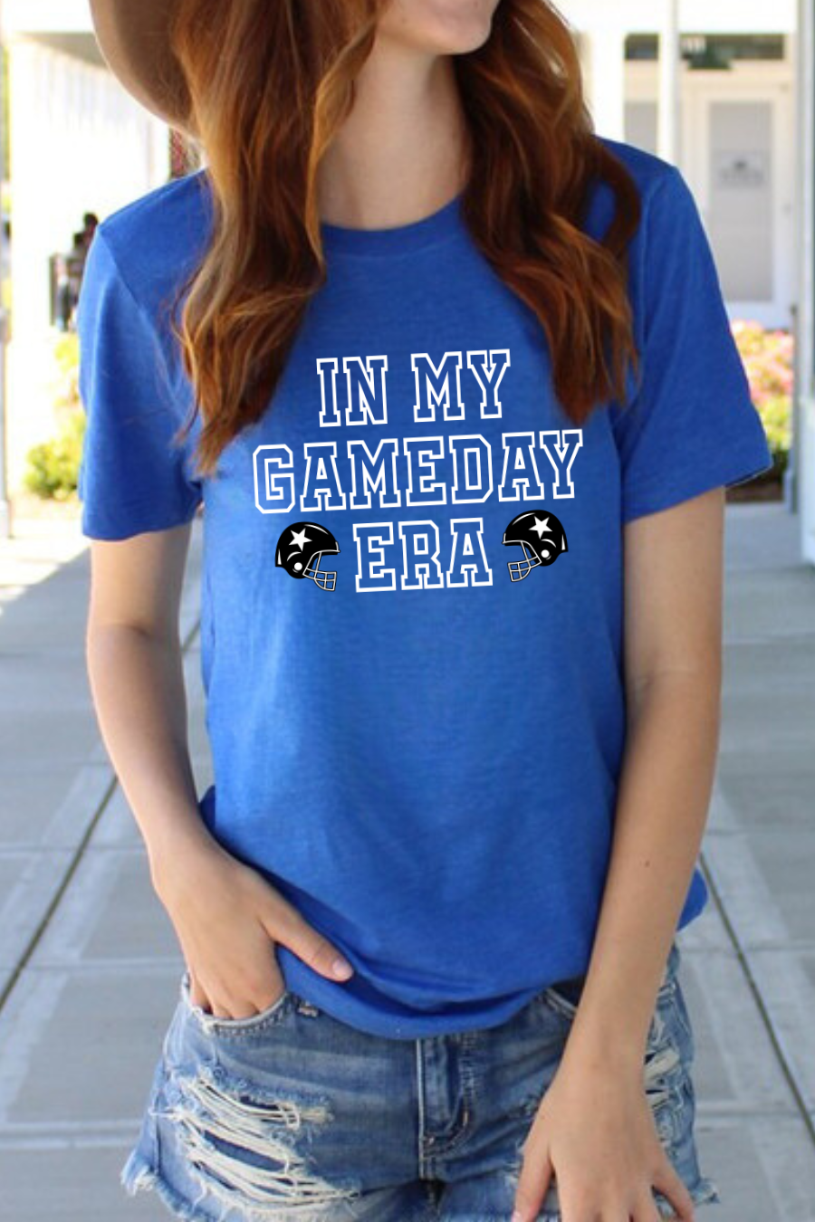 Game Day Football In My Gameday Era Graphic Short Sleeve Crewneck Tee