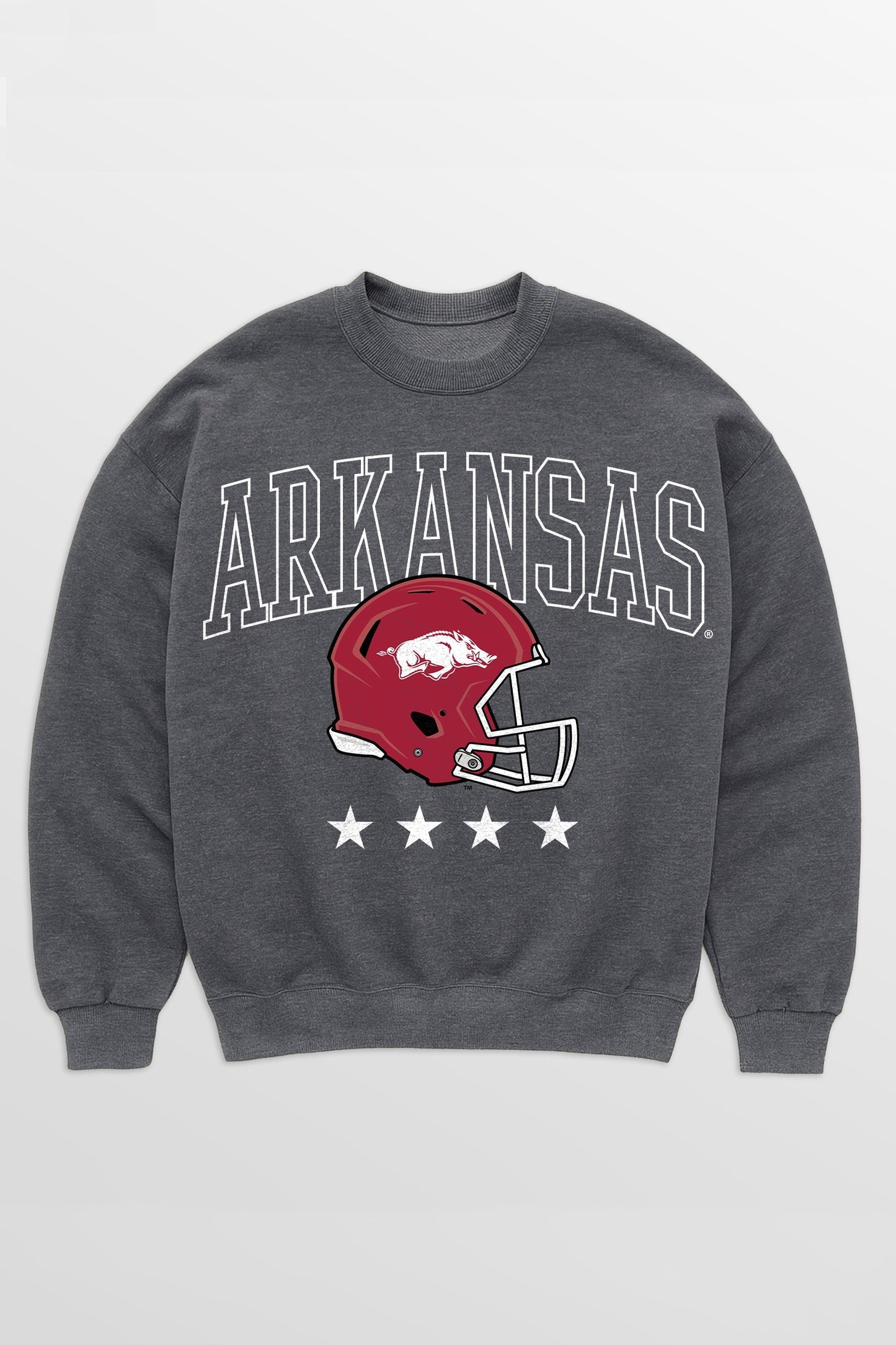 ARKANSAS RAZORBACKS RISING STAR PREMIUM FLEECE CREWNECK PULLOVER