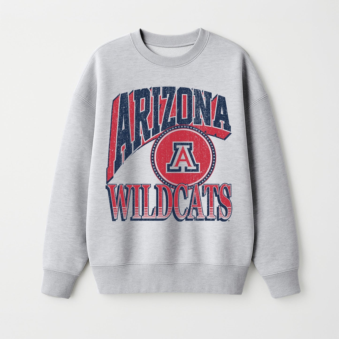 ARIZONA WILDCATS GAME ON PREMIUM FLEECE DROP SHOULDER CREWNECK PULLOVER