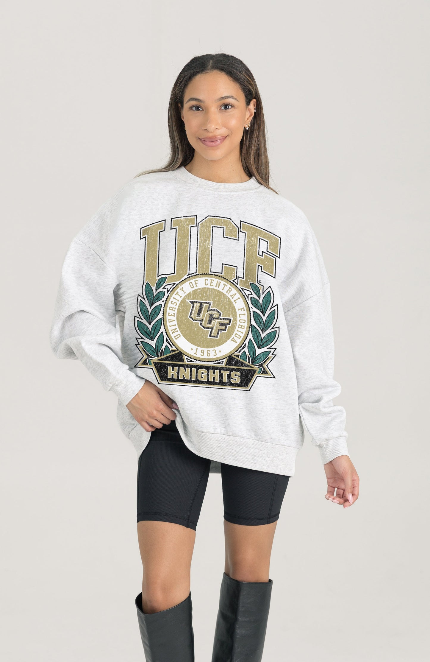 CENTRAL FLORIDA KNIGHTS HERITAGE PREMIUM FLEECE DROP SHOULDER CREWNECK PULLOVER