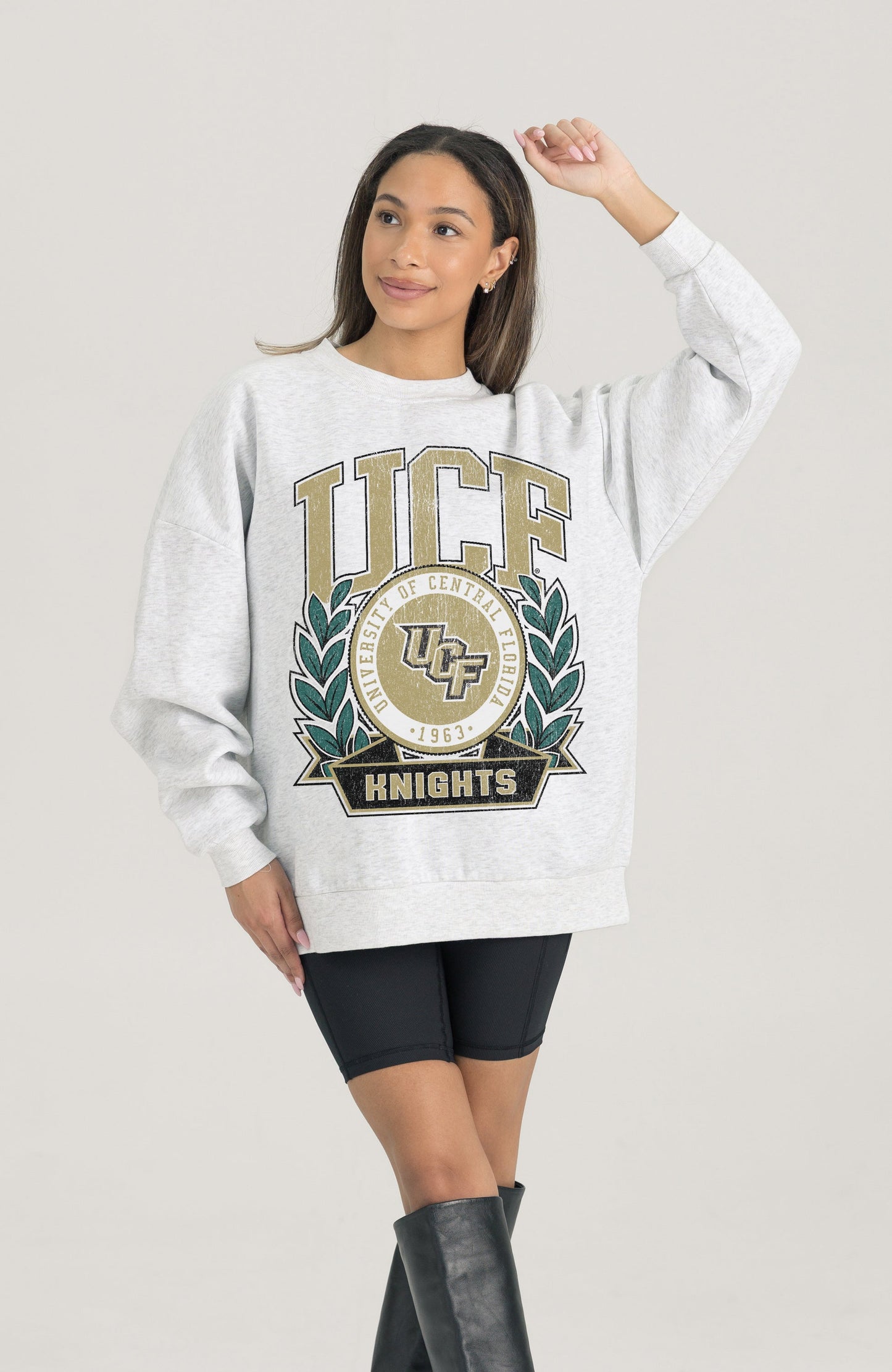 CENTRAL FLORIDA KNIGHTS HERITAGE PREMIUM FLEECE DROP SHOULDER CREWNECK PULLOVER