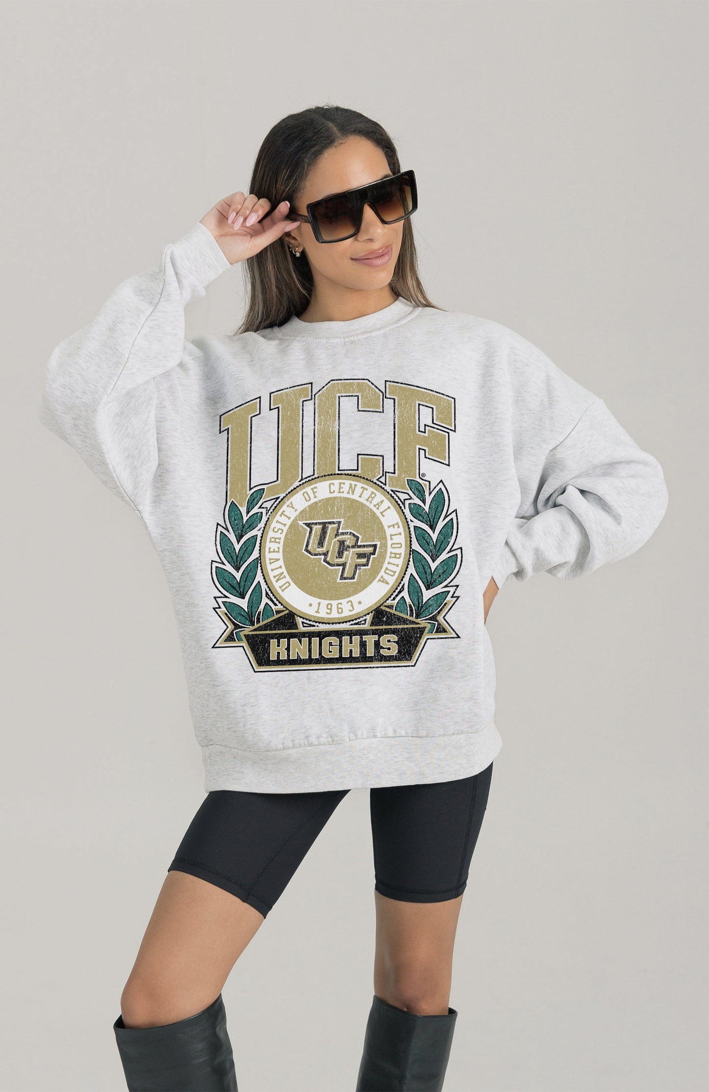 CENTRAL FLORIDA KNIGHTS HERITAGE PREMIUM FLEECE DROP SHOULDER CREWNECK PULLOVER