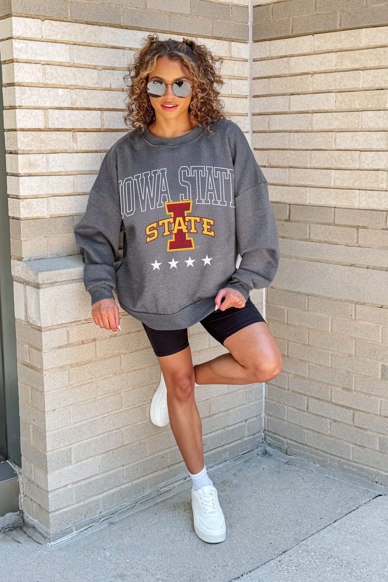 IOWA STATE CYCLONES RISING STAR PREMIUM FLEECE CREWNECK PULLOVER