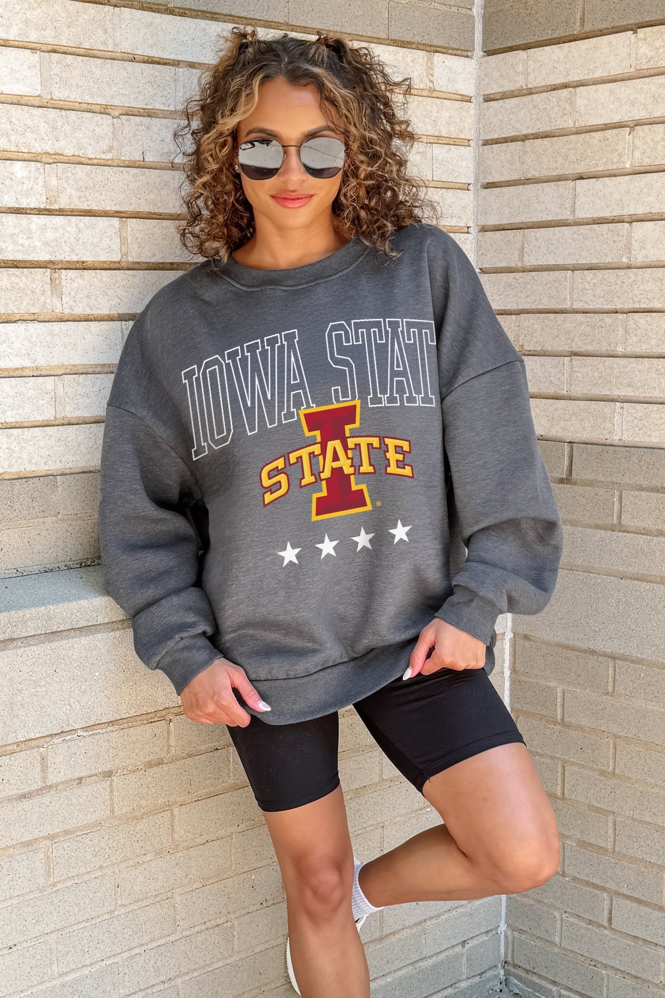 IOWA STATE CYCLONES RISING STAR PREMIUM FLEECE CREWNECK PULLOVER