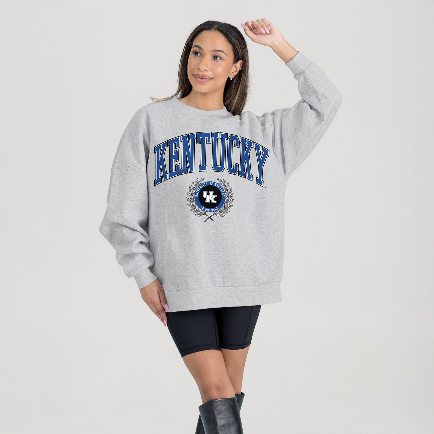 KENTUCKY WILDCATS TRADITION REFINED PREMIUM FLEECE CREWNECK PULLOVER