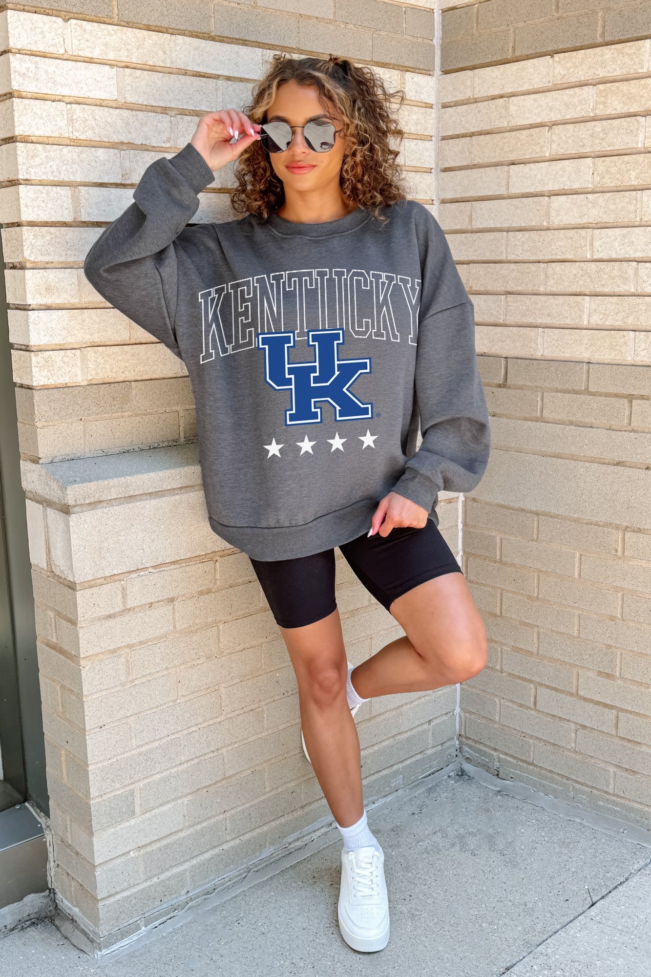 KENTUCKY WILDCATS RISING STAR PREMIUM FLEECE CREWNECK PULLOVER