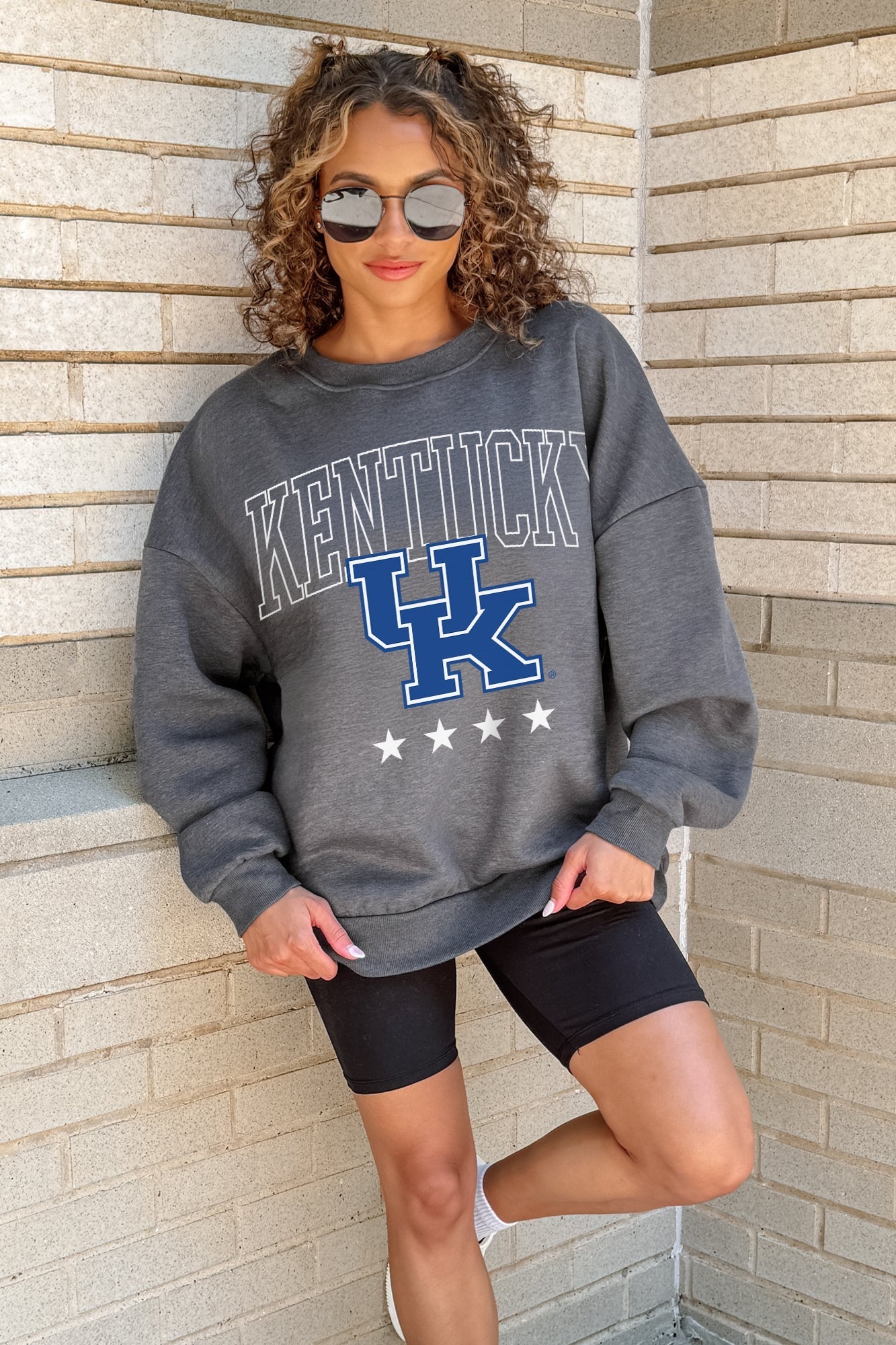 KENTUCKY WILDCATS RISING STAR PREMIUM FLEECE CREWNECK PULLOVER