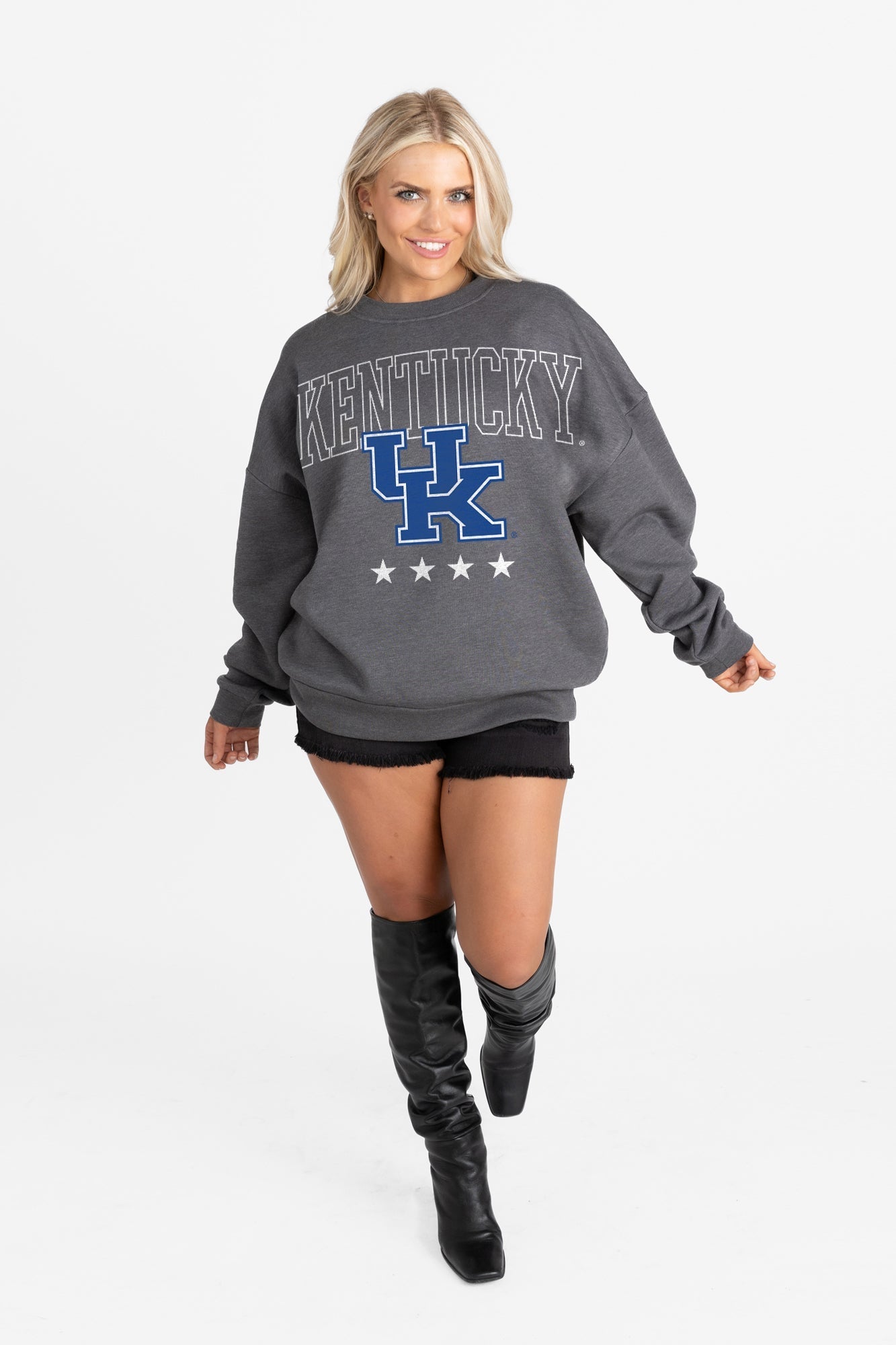 KENTUCKY WILDCATS RISING STAR PREMIUM FLEECE CREWNECK PULLOVER