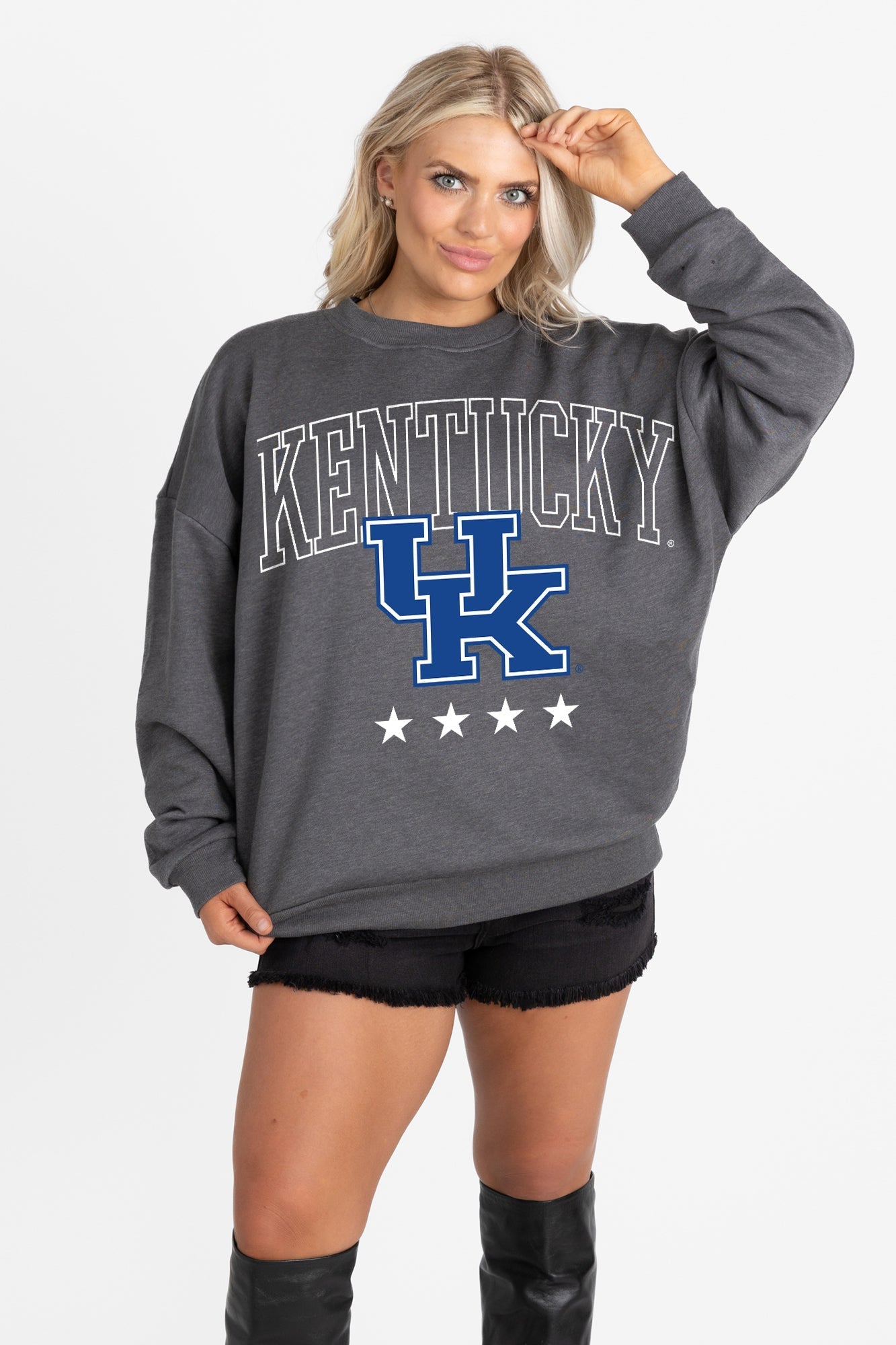 KENTUCKY WILDCATS RISING STAR PREMIUM FLEECE CREWNECK PULLOVER