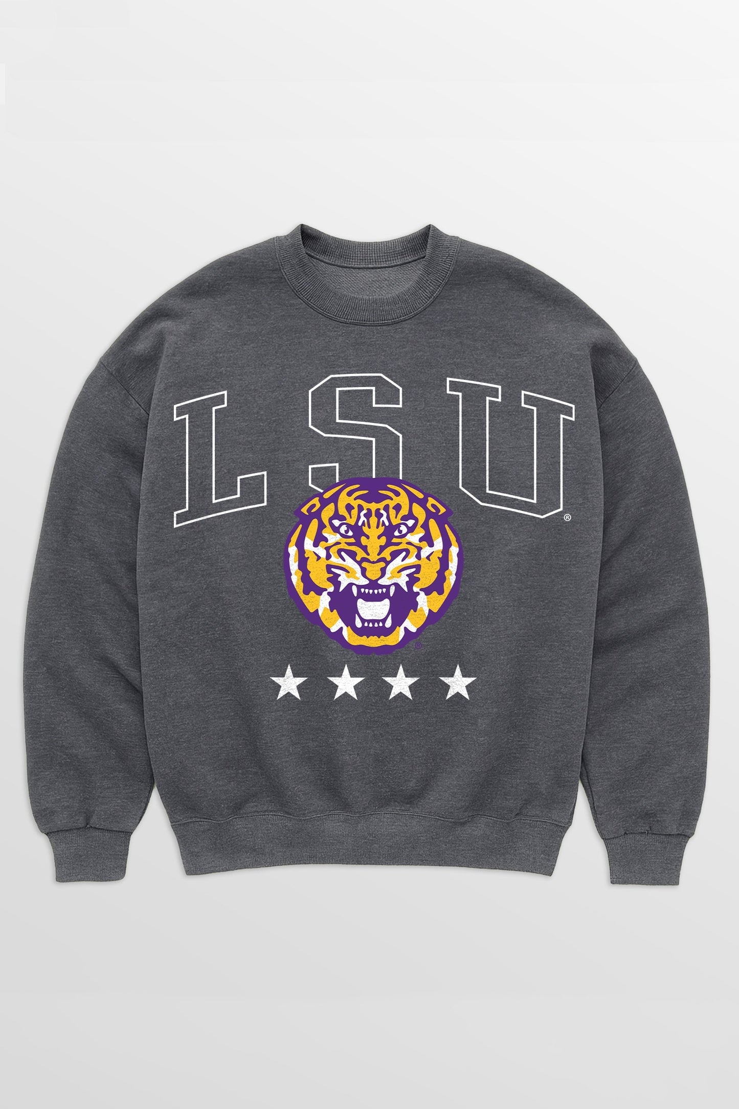 LSU TIGERS RISING STAR PREMIUM FLEECE CREWNECK PULLOVER