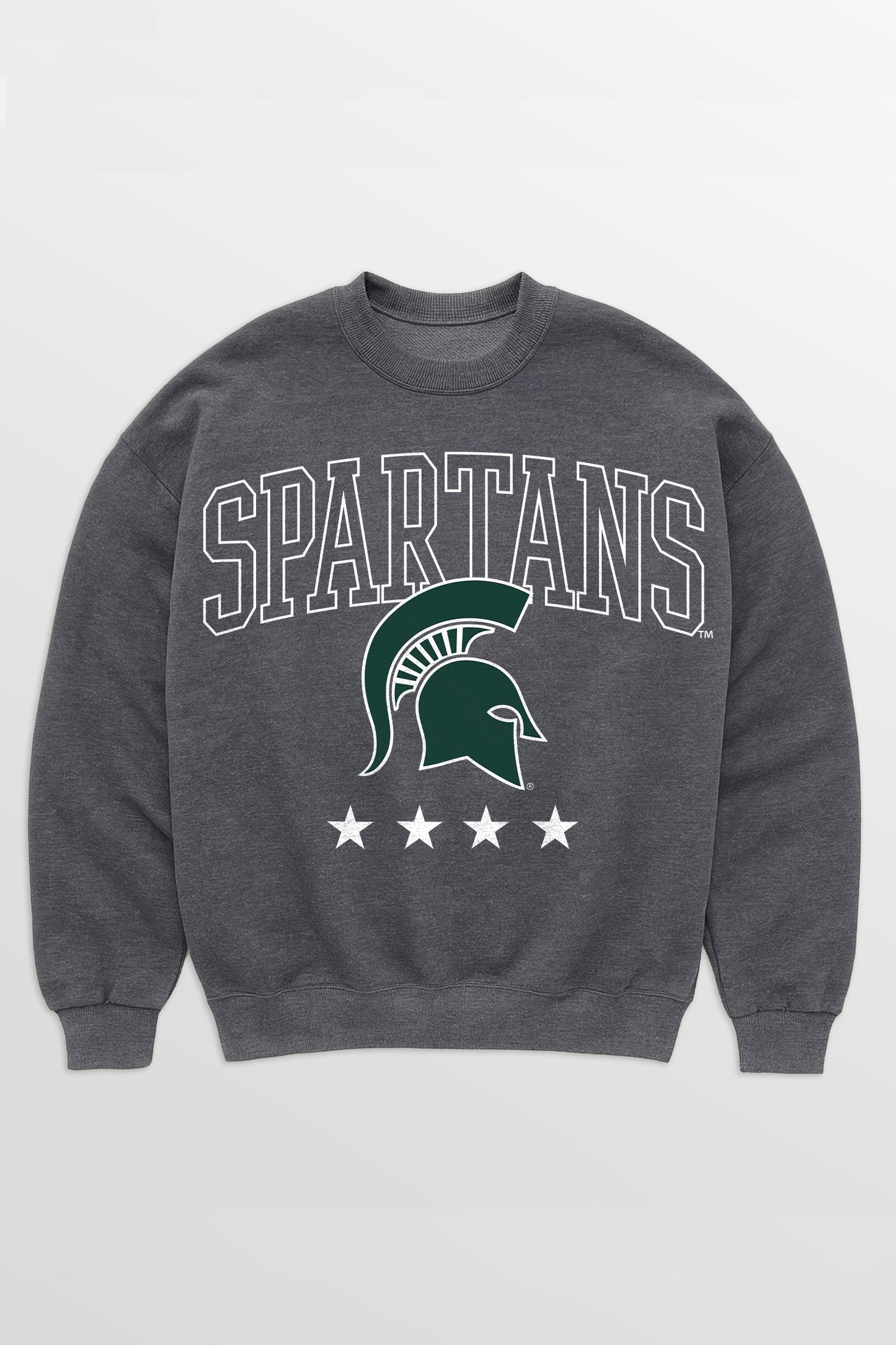 MICHIGAN STATE SPARTANS RISING STAR PREMIUM FLEECE CREWNECK PULLOVER