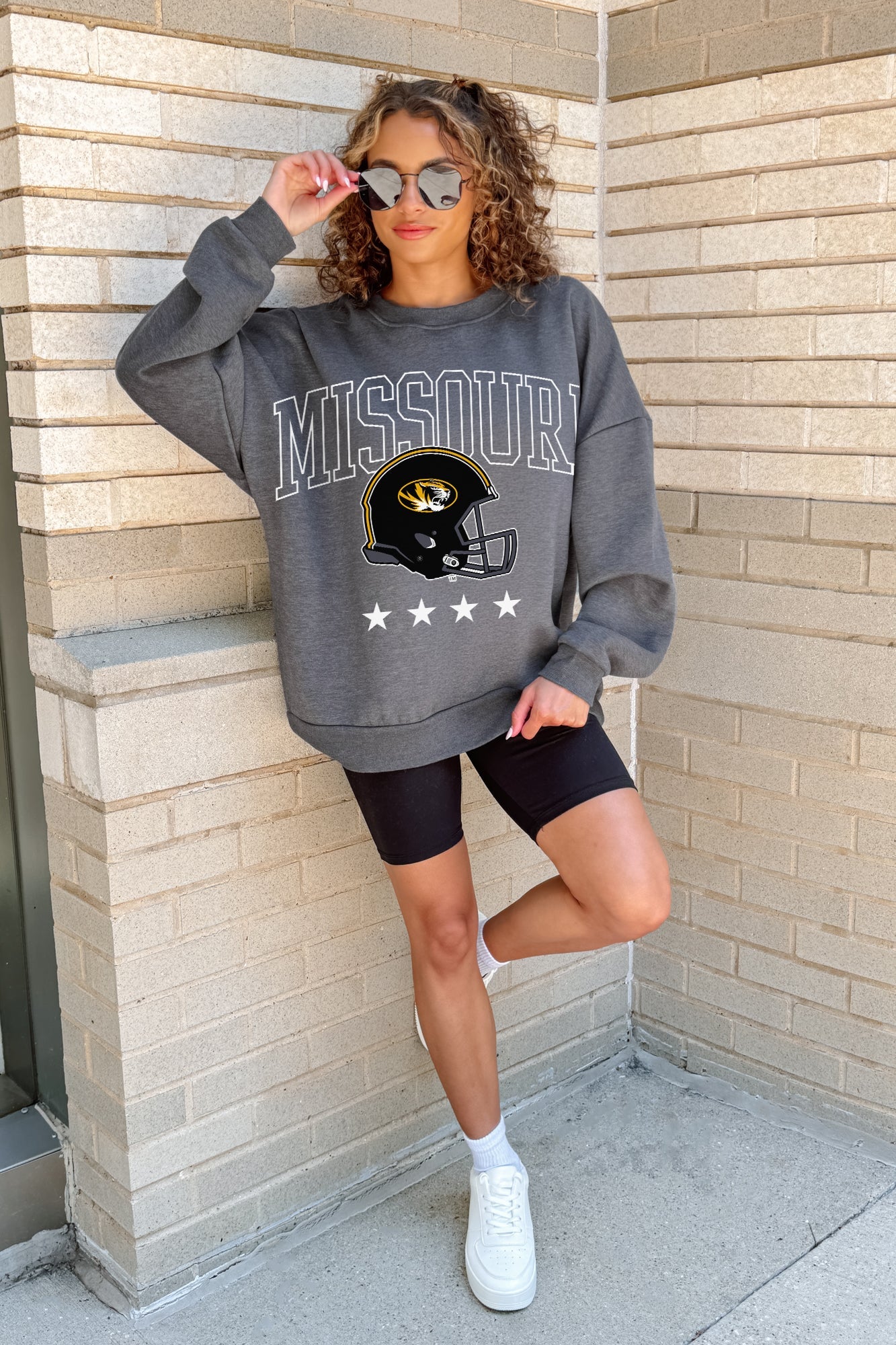 MISSOURI TIGERS RISING STAR PREMIUM FLEECE CREWNECK PULLOVER