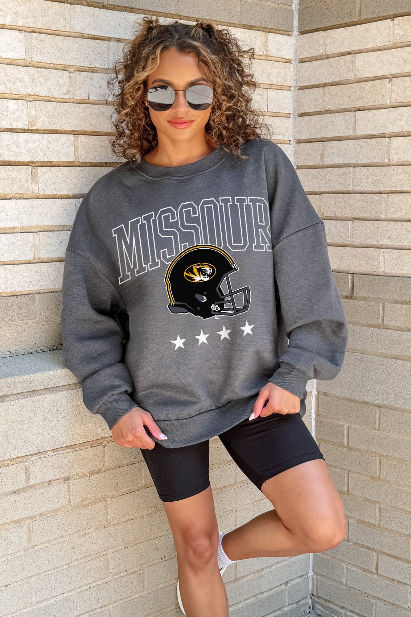 MISSOURI TIGERS RISING STAR PREMIUM FLEECE CREWNECK PULLOVER