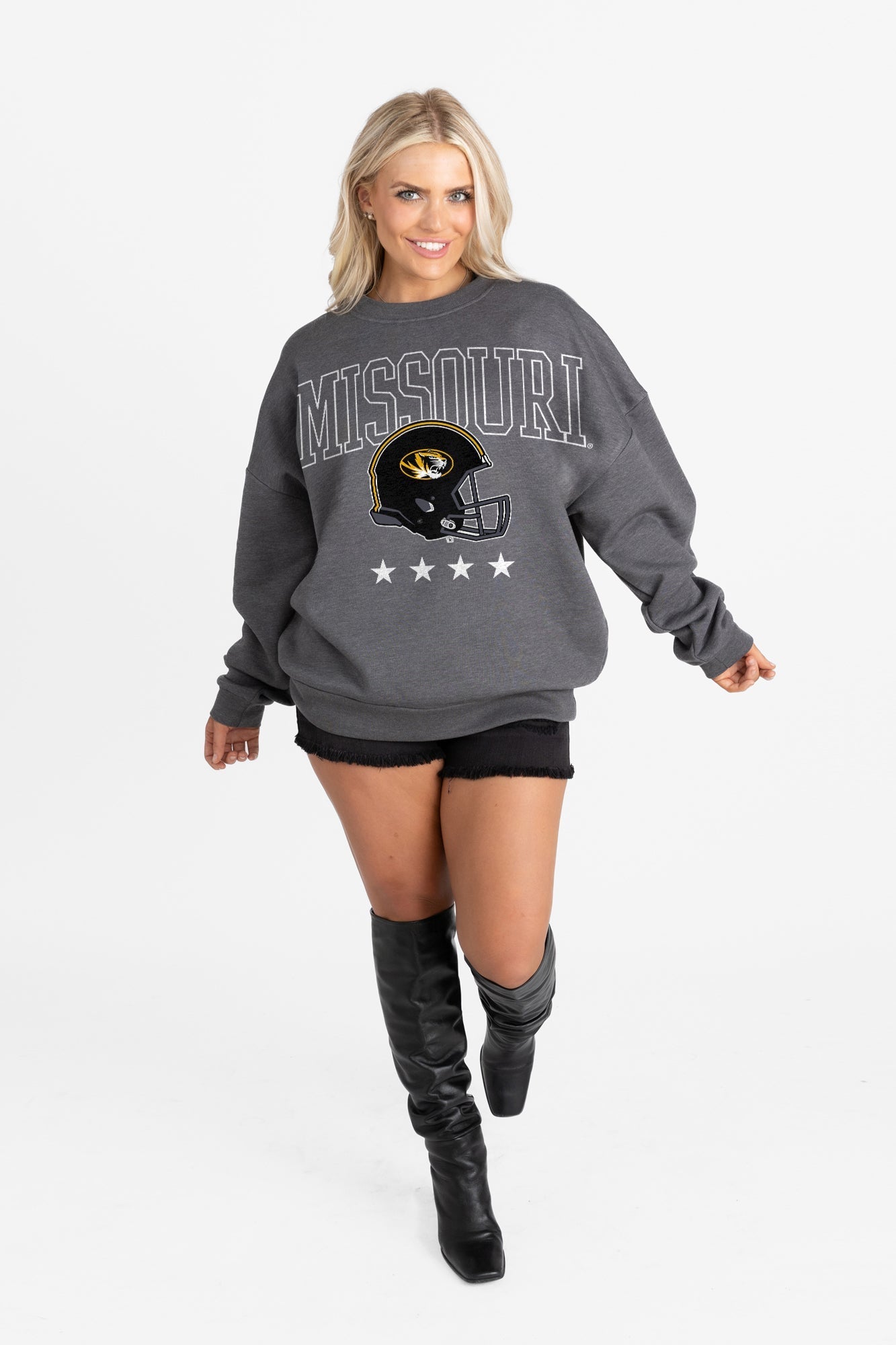 MISSOURI TIGERS RISING STAR PREMIUM FLEECE CREWNECK PULLOVER