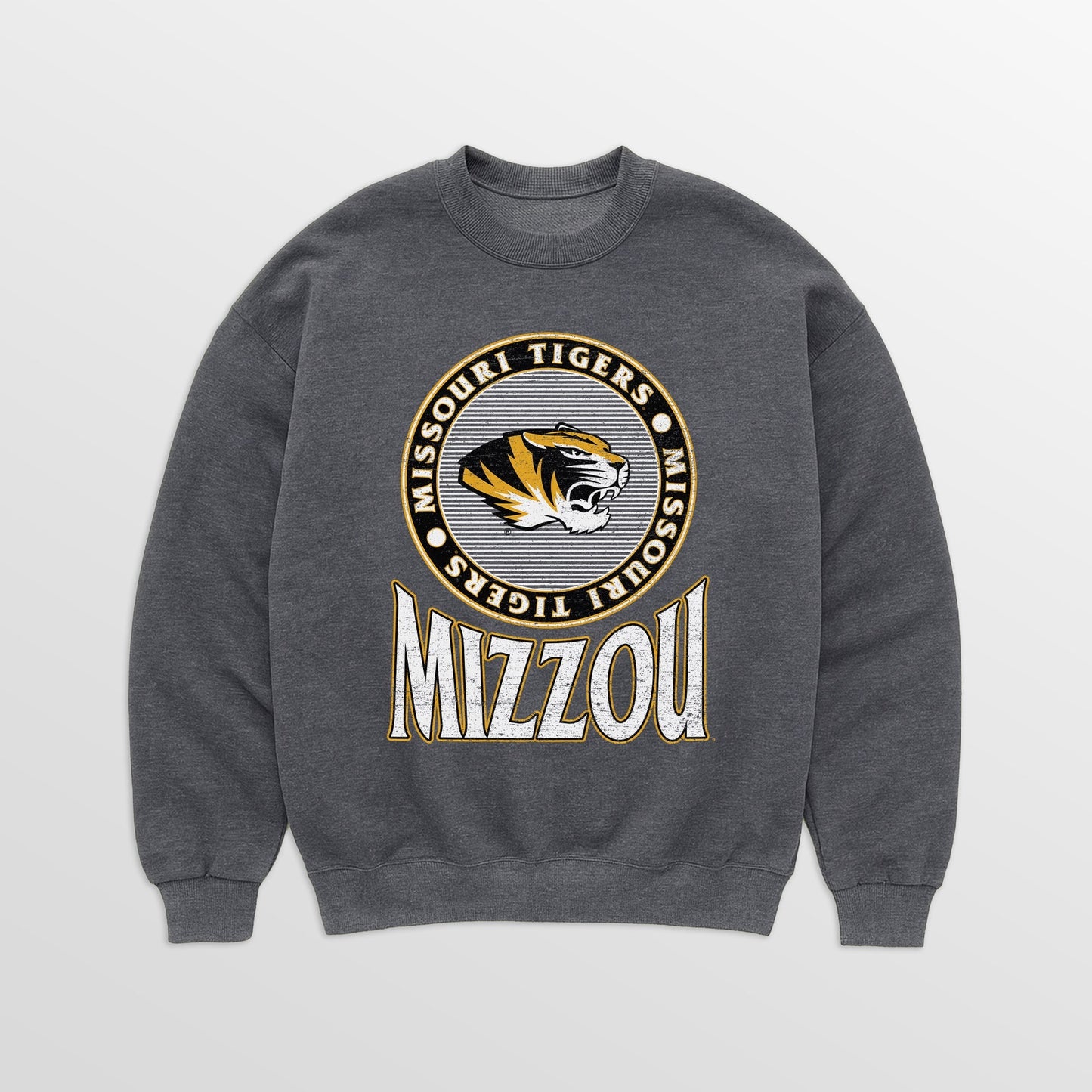 MISSOURI TIGERS SATURDAY SEAL PREMIUM FLEECE DROP SHOULDER CREWNECK PULLOVER