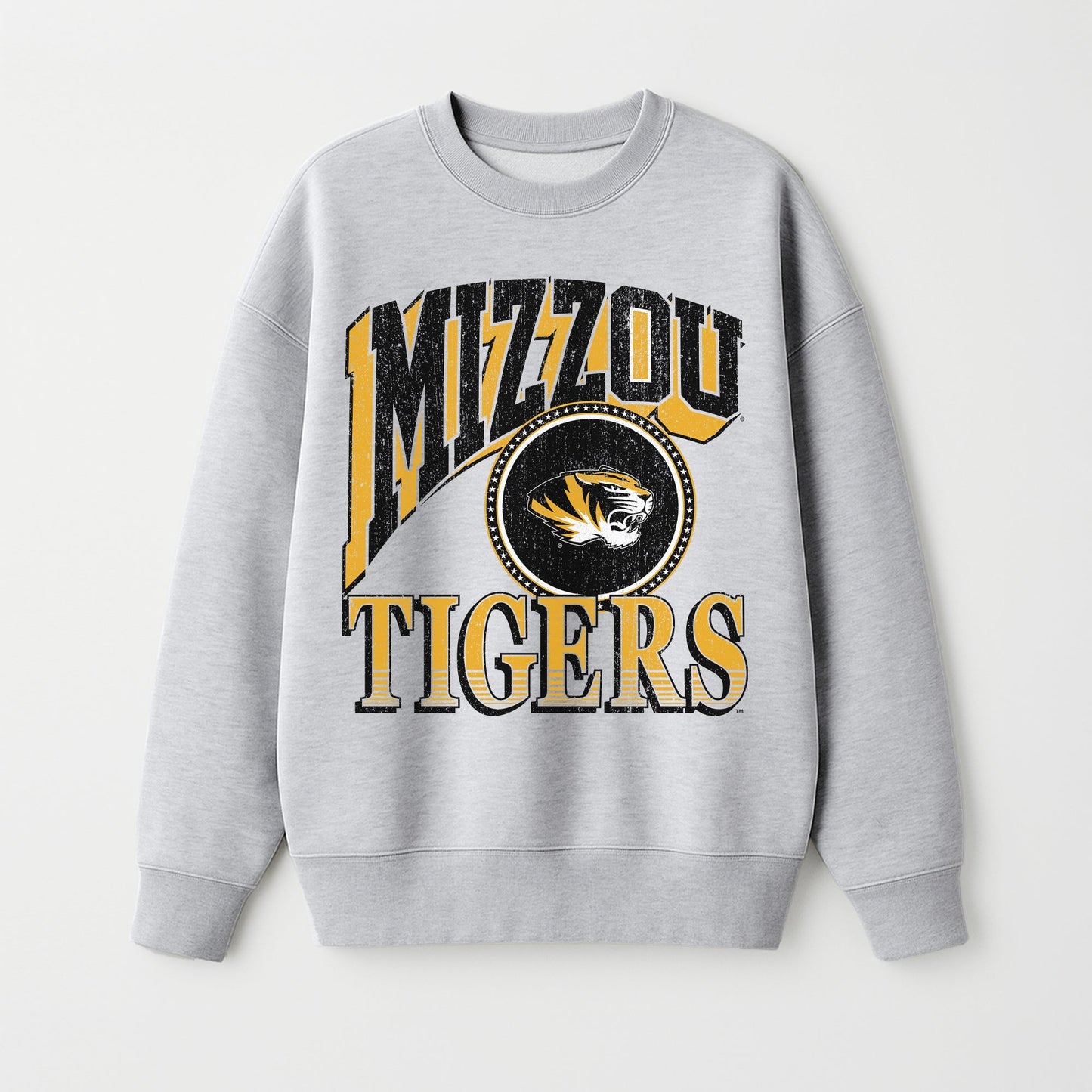 MISSOURI TIGERS GAME ON PREMIUM FLEECE DROP SHOULDER CREWNECK PULLOVER