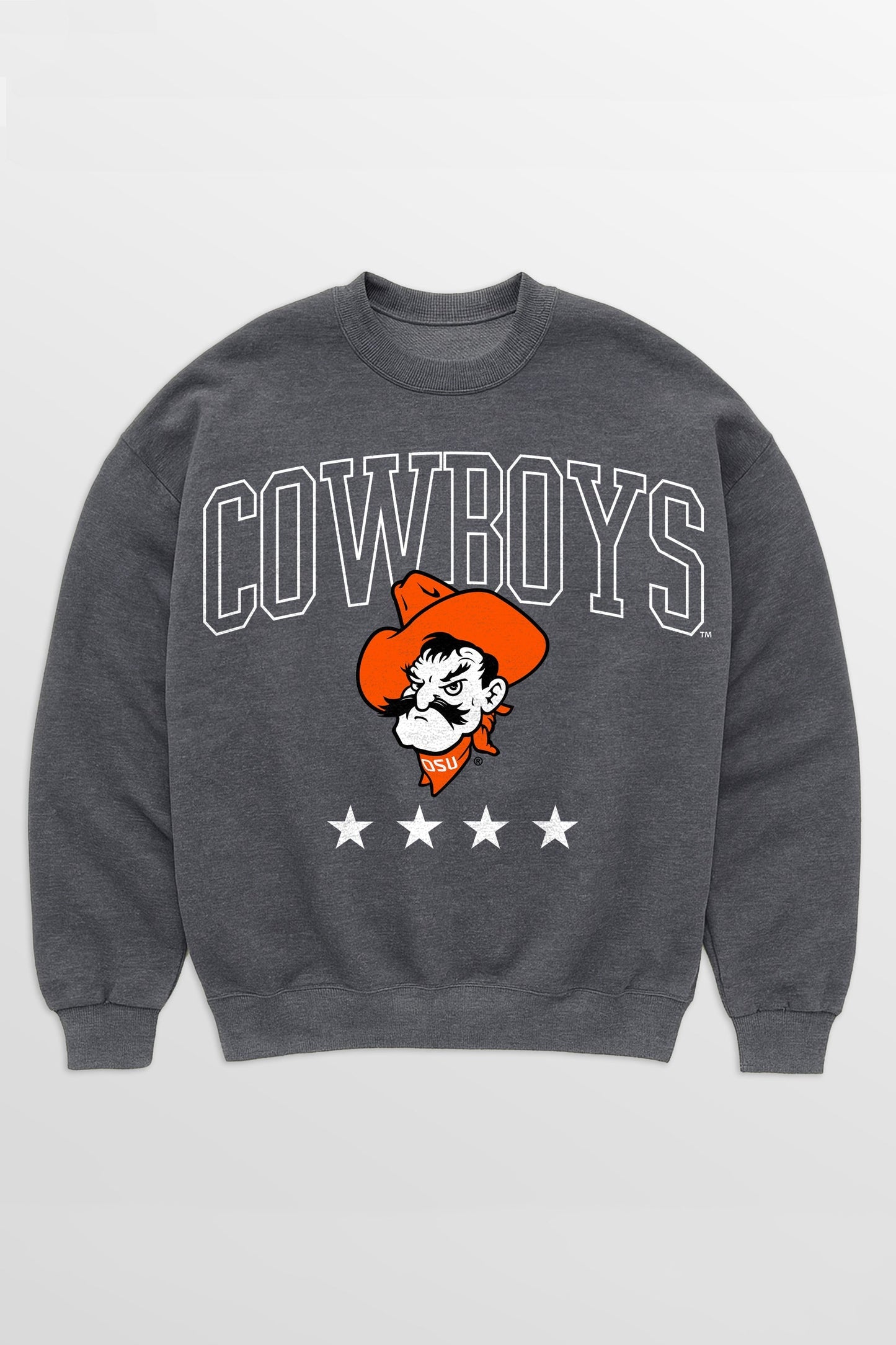 OKLAHOMA STATE COWBOYS RISING STAR PREMIUM FLEECE CREWNECK PULLOVER