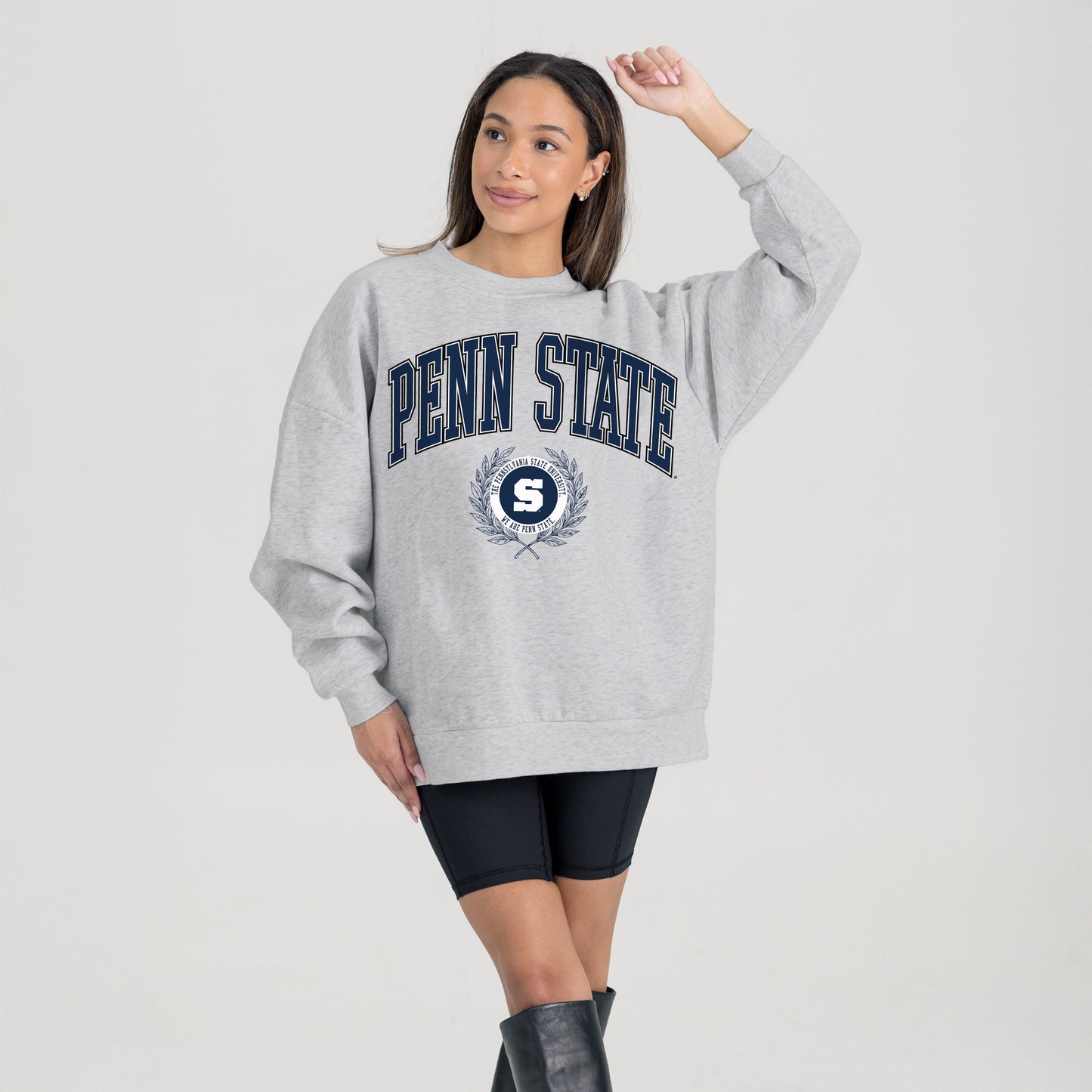 PENN STATE NITTANY LIONS TRADITION REFINED PREMIUM FLEECE CREWNECK PULLOVER