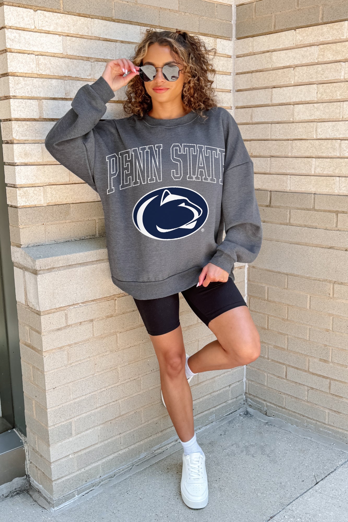 PENN STATE NITTANY LIONS RISING STAR PREMIUM FLEECE CREWNECK PULLOVER