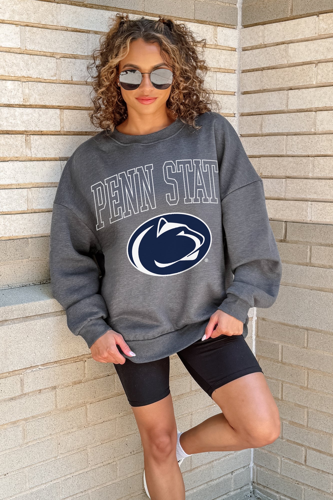 PENN STATE NITTANY LIONS RISING STAR PREMIUM FLEECE CREWNECK PULLOVER
