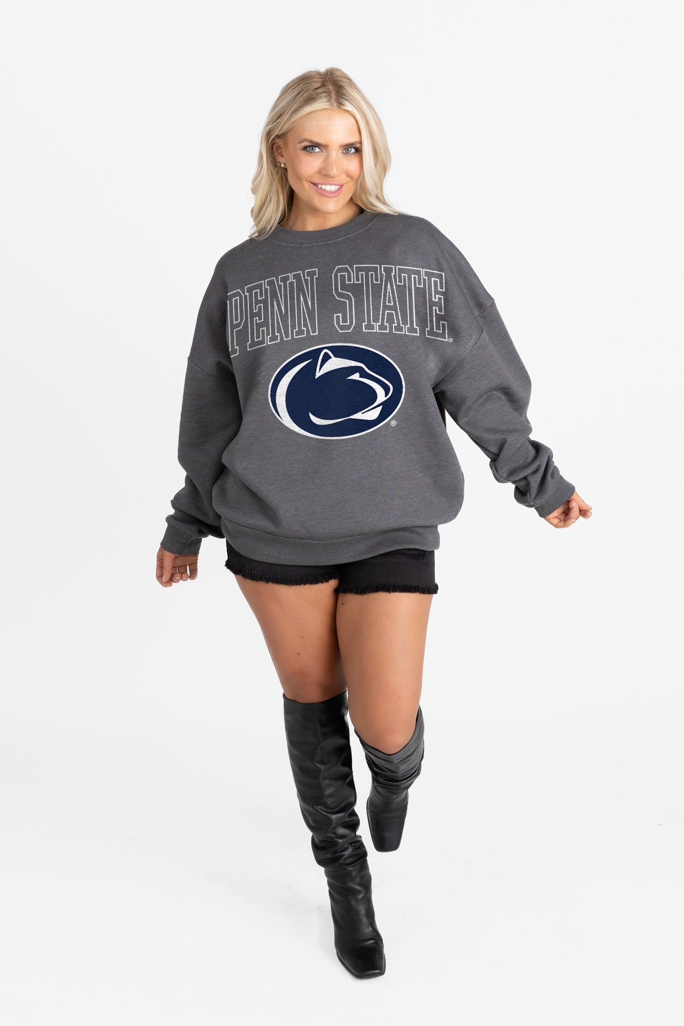 PENN STATE NITTANY LIONS RISING STAR PREMIUM FLEECE CREWNECK PULLOVER