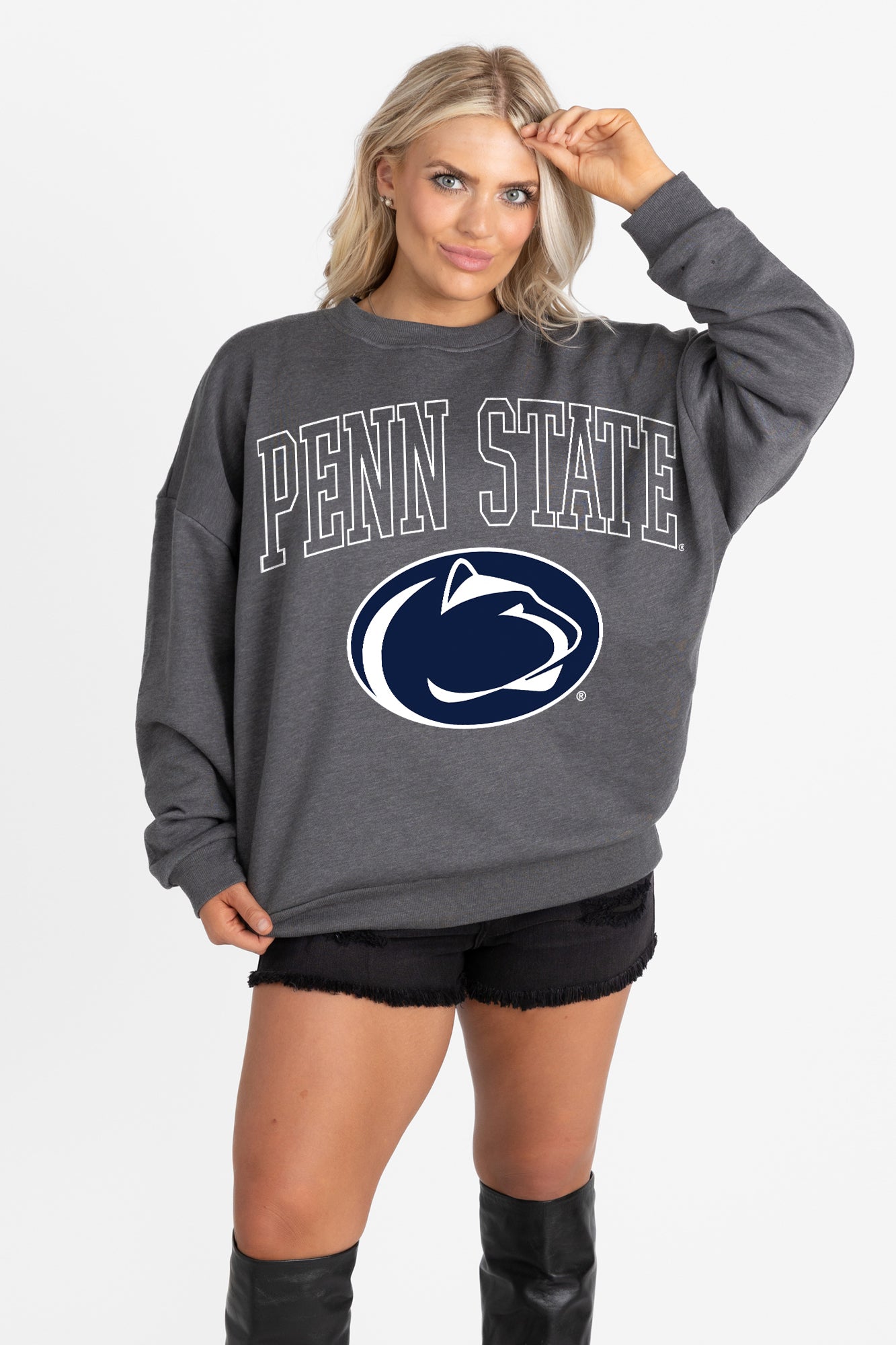 PENN STATE NITTANY LIONS RISING STAR PREMIUM FLEECE CREWNECK PULLOVER