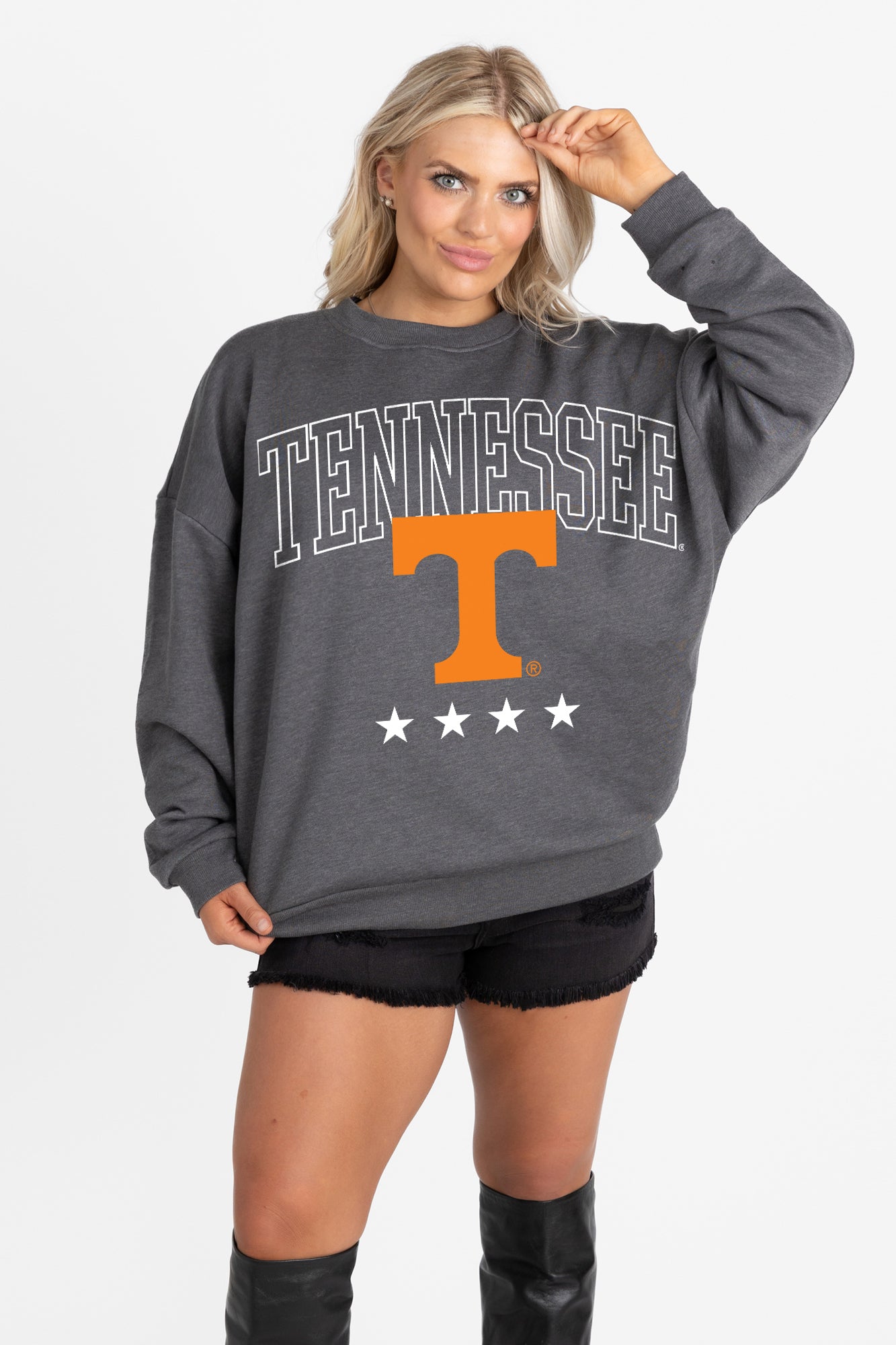 TENNESSEE VOLUNTEERS RISING STAR PREMIUM FLEECE CREWNECK PULLOVER