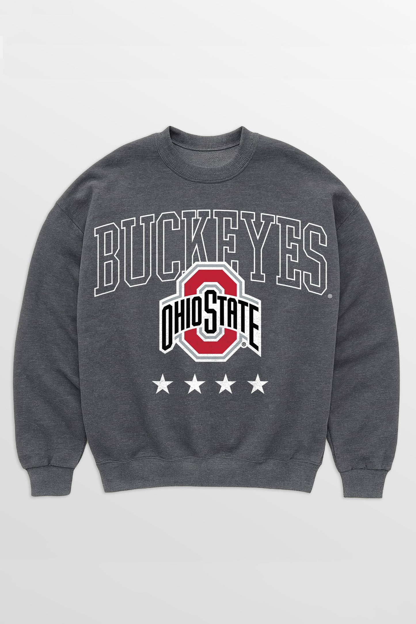 OHIO STATE BUCKEYES RISING STAR PREMIUM FLEECE CREWNECK PULLOVER