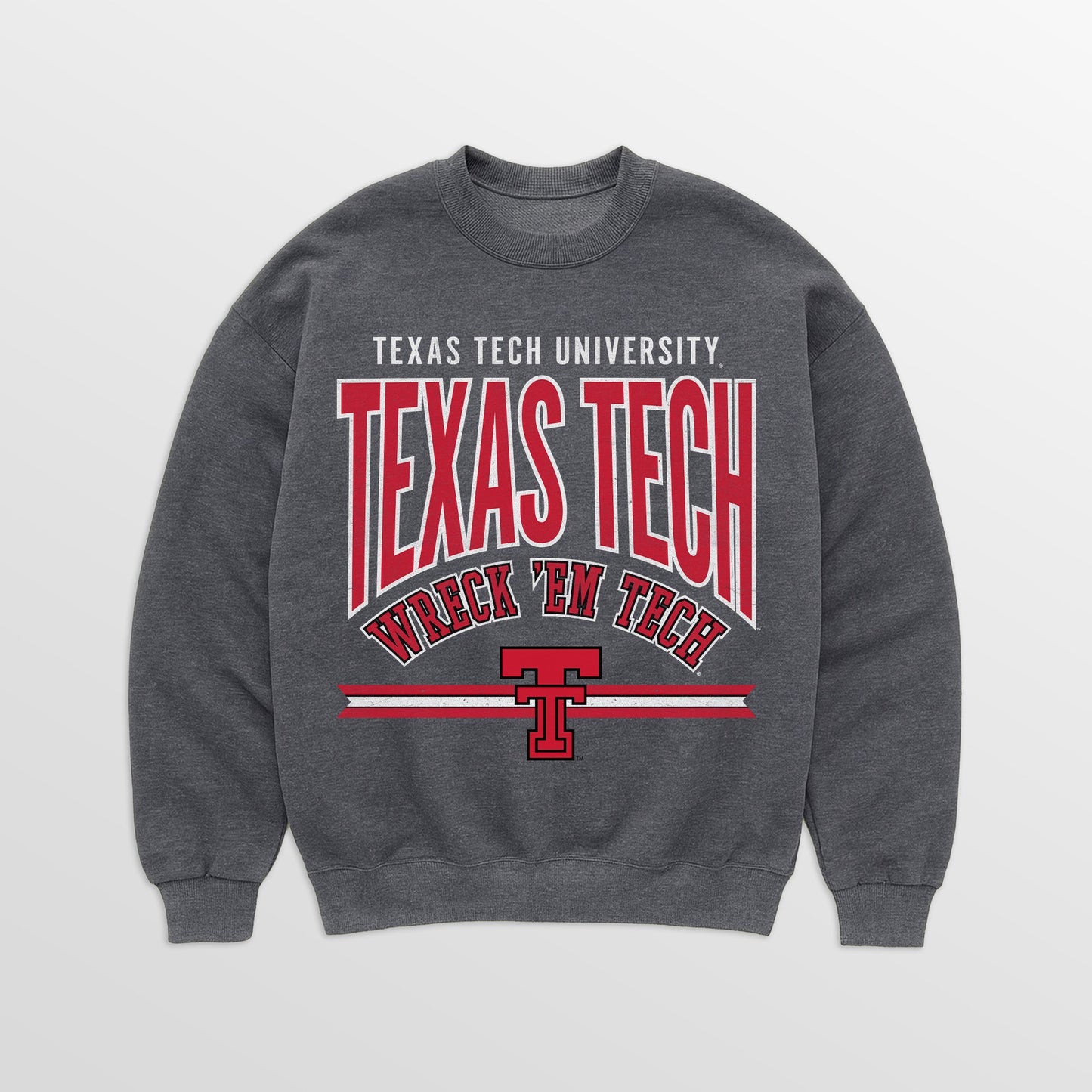 TEXAS TECH RED RAIDERS KICKOFF CLASSIC PREMIUM FLEECE DROP SHOULDER CREWNECK PULLOVER