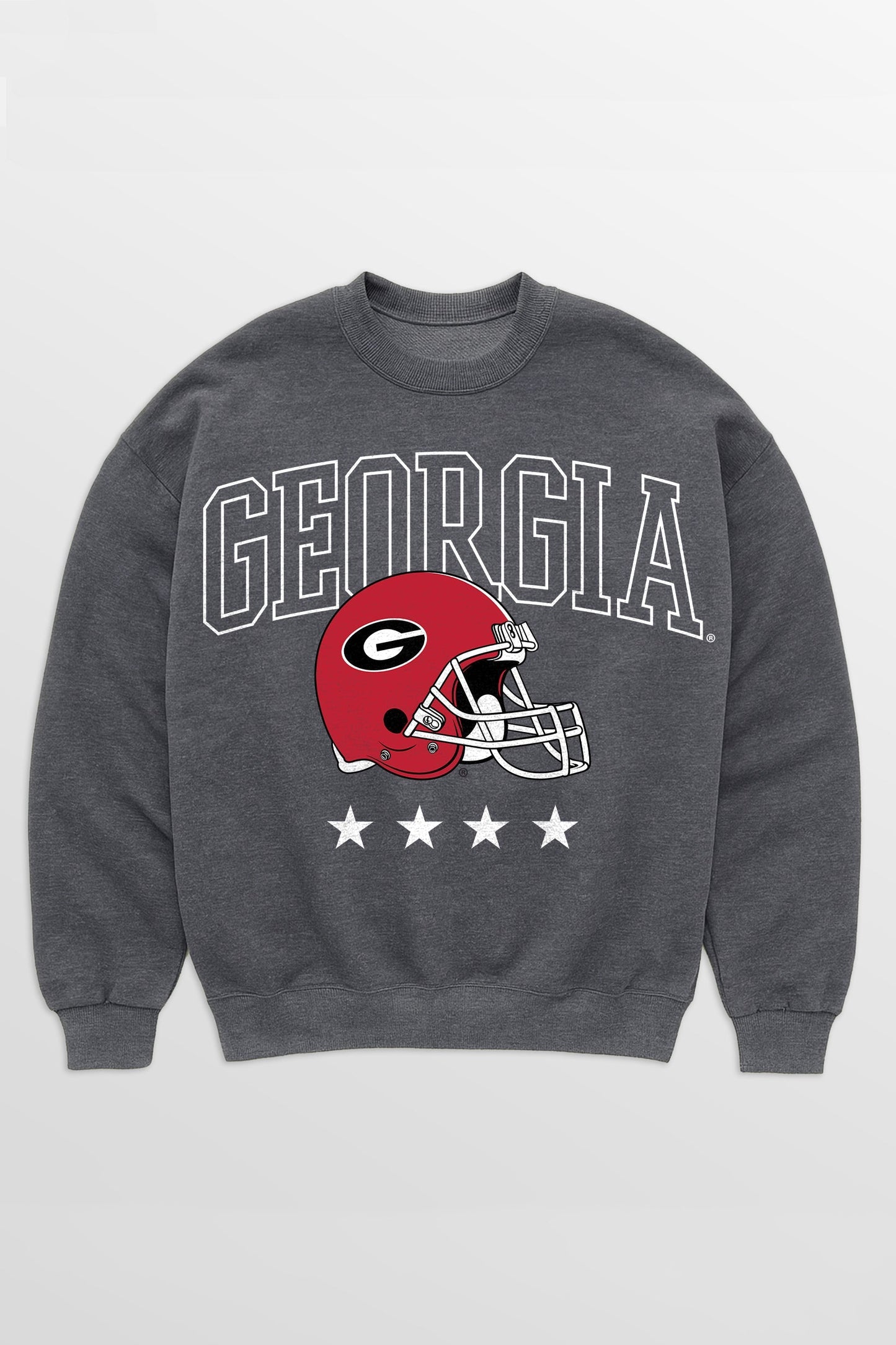 GEORGIA BULLDOGS RISING STAR PREMIUM FLEECE CREWNECK PULLOVER