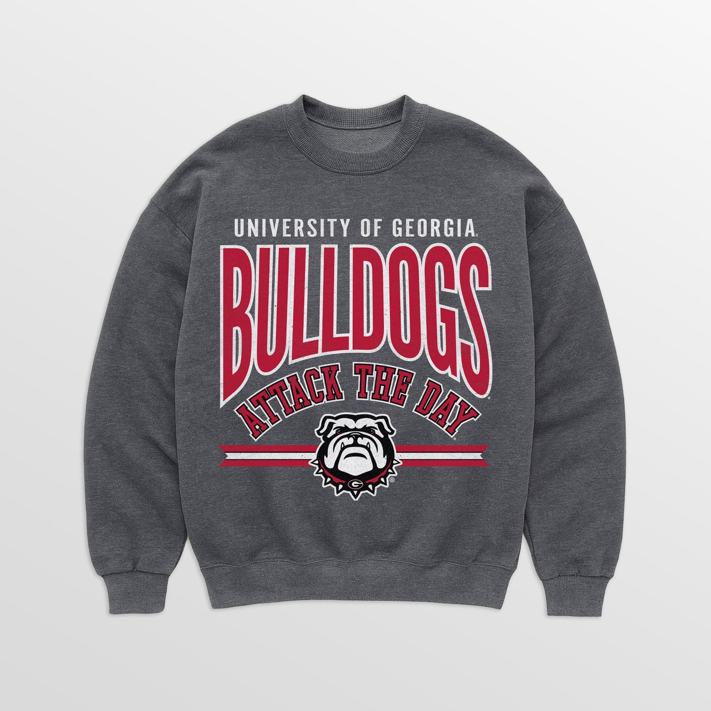 GEORGIA BULLDOGS KICKOFF CLASSIC PREMIUM FLEECE DROP SHOULDER CREWNECK PULLOVER