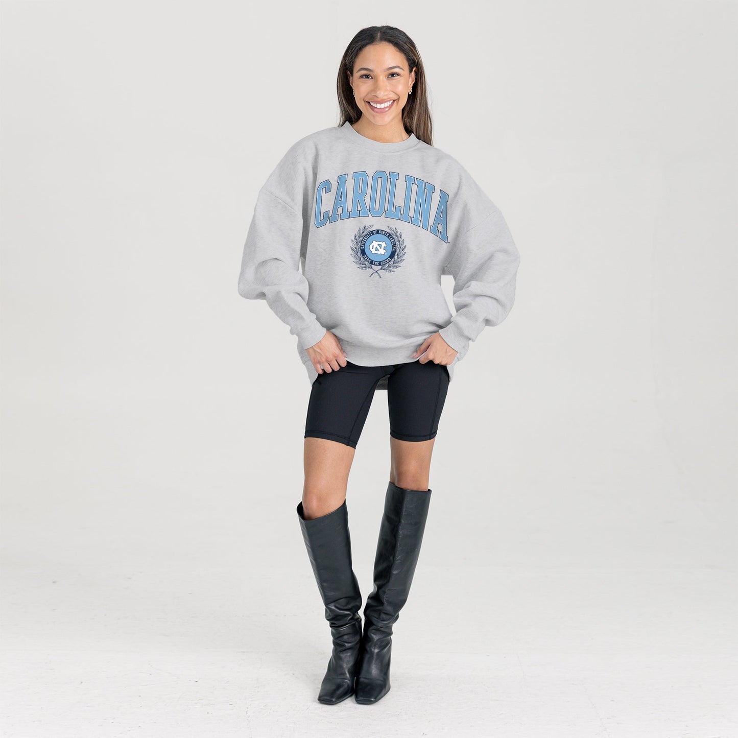 NORTH CAROLINA TAR HEELS TRADITION REFINED PREMIUM FLEECE CREWNECK PULLOVER