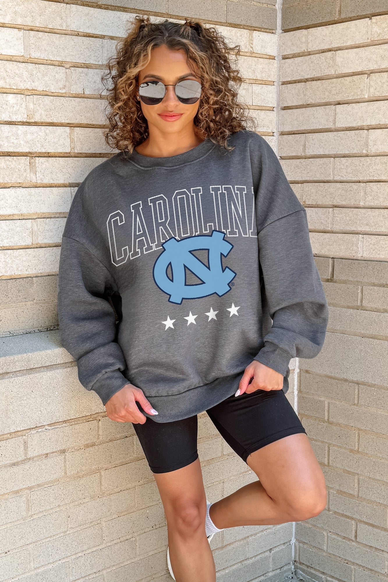 NORTH CAROLINA TAR HEELS RISING STAR PREMIUM FLEECE CREWNECK PULLOVER