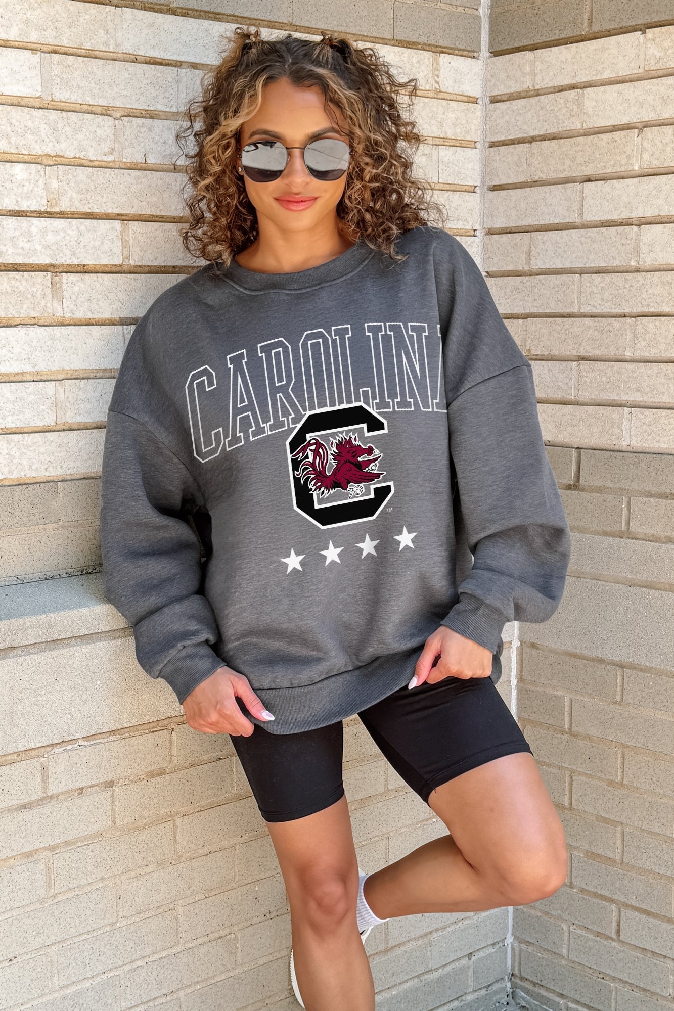SOUTH CAROLINA GAMECOCKS RISING STAR PREMIUM FLEECE CREWNECK PULLOVER