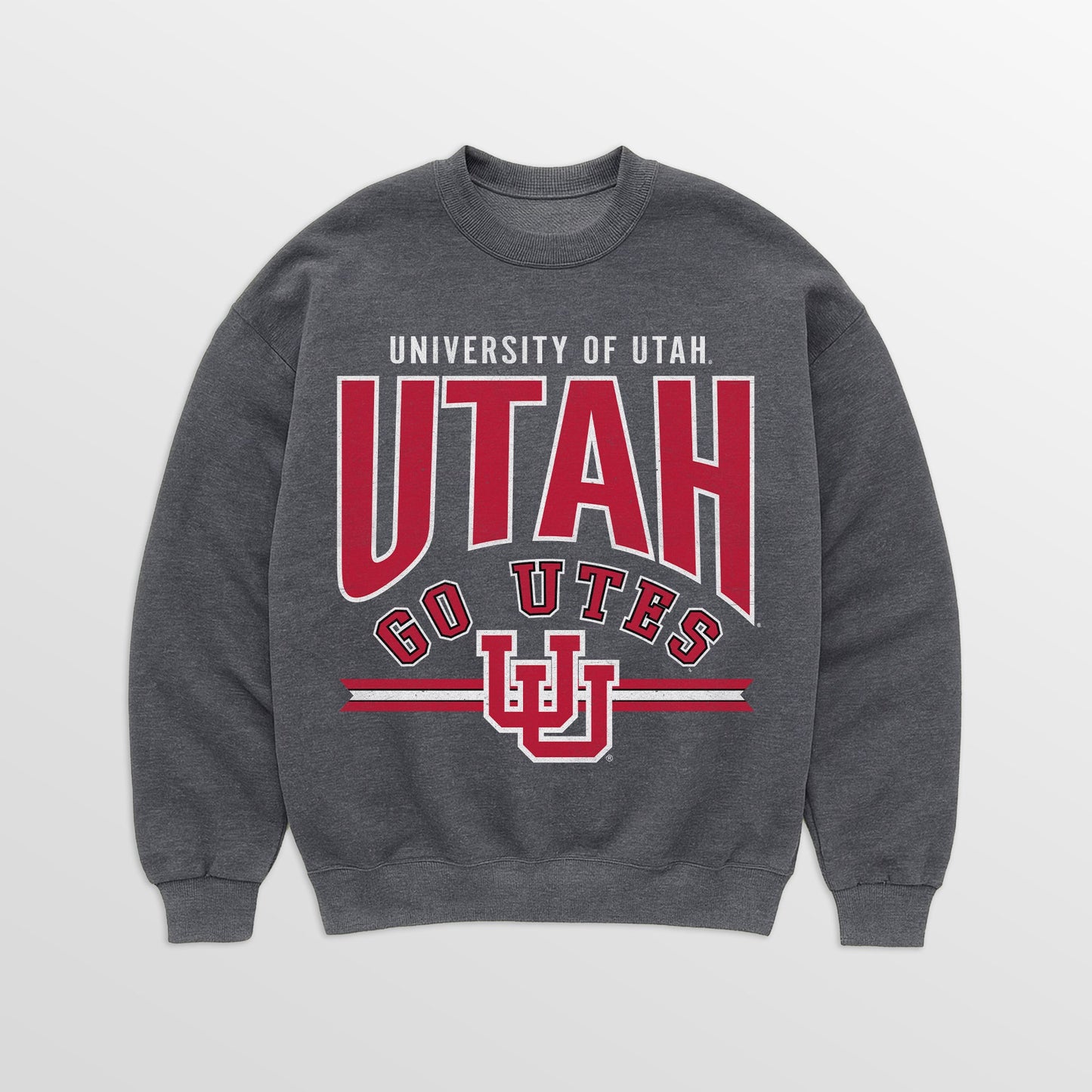 UTAH UTES KICKOFF CLASSIC PREMIUM FLEECE DROP SHOULDER CREWNECK PULLOVER