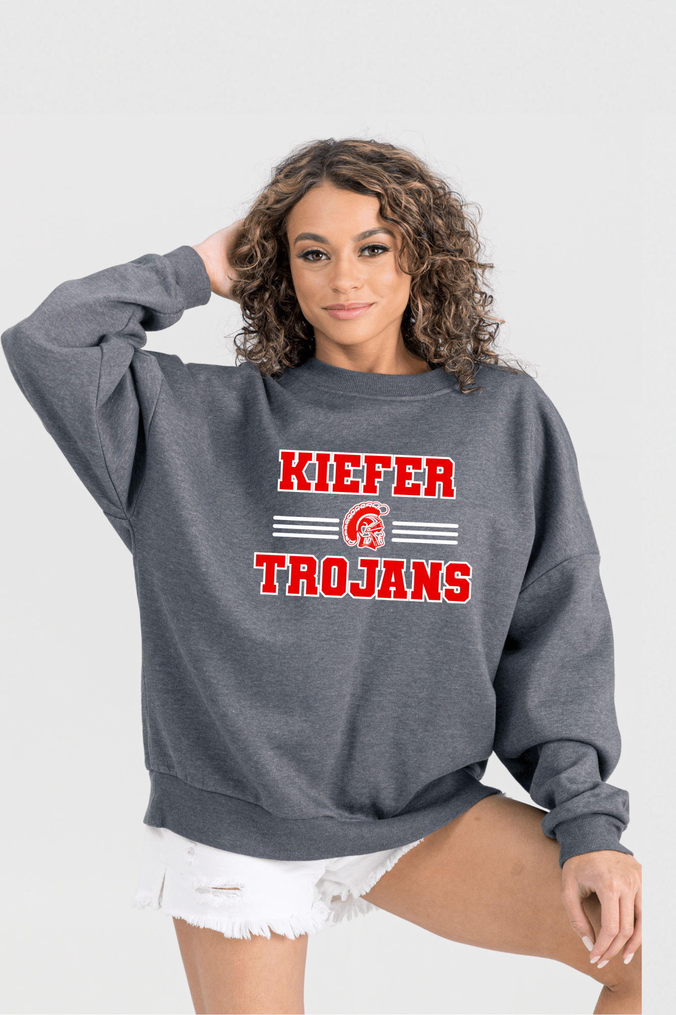 KIEFER TROJANS PREMIUM FLEECE CREWNECK SWEATSHIRT - The Club