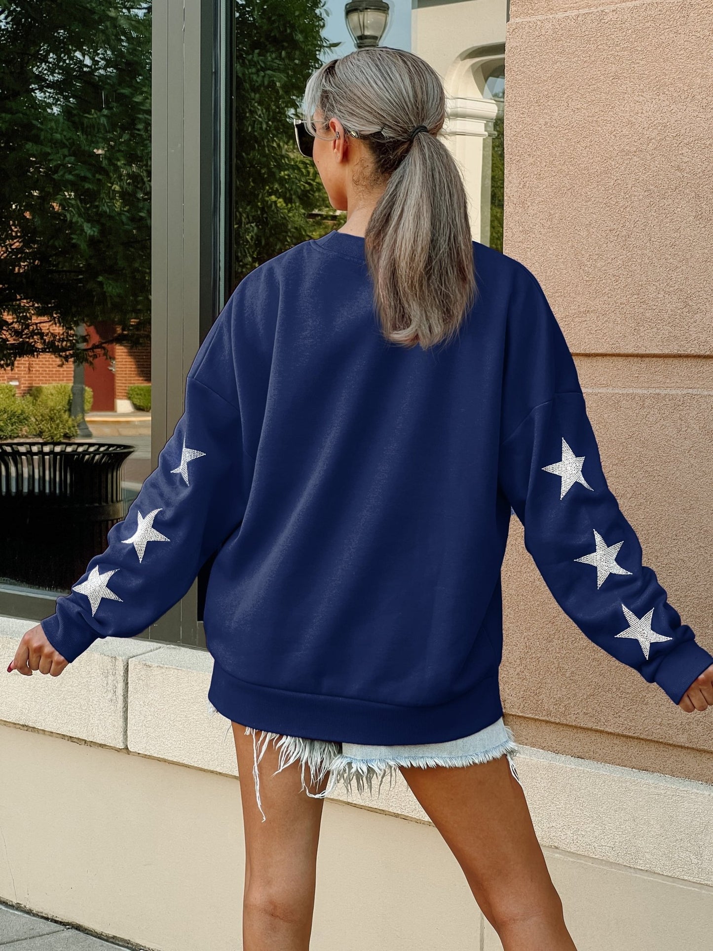 BIXBY SPARTANS RHINESTONE SLEEVE ALLSTAR SWEATSHIRT - The Club