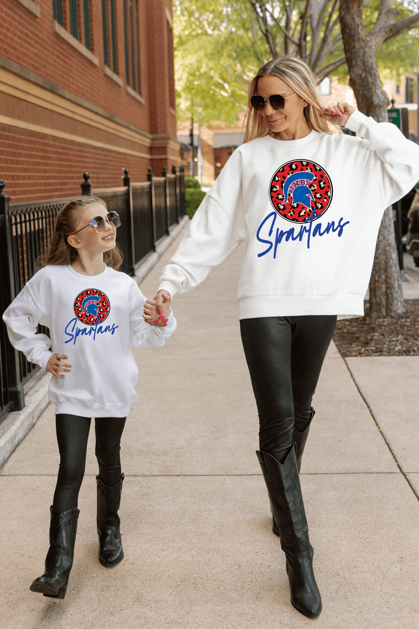 BIXBY SPARTANS MOM AND MINI PREMIUM CREWNECK SWEATSHIRT - The Club